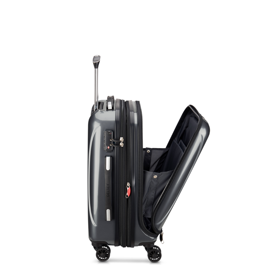 delsey-helium-aero-steel-grey-3-piece-polycarbonate-spinner-luggage-set-21-25-29 image 3