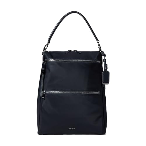 tumi-voyageur-leigh-convertible-backpack-tote-black-with-gunmetal-hardware-fits- image 8