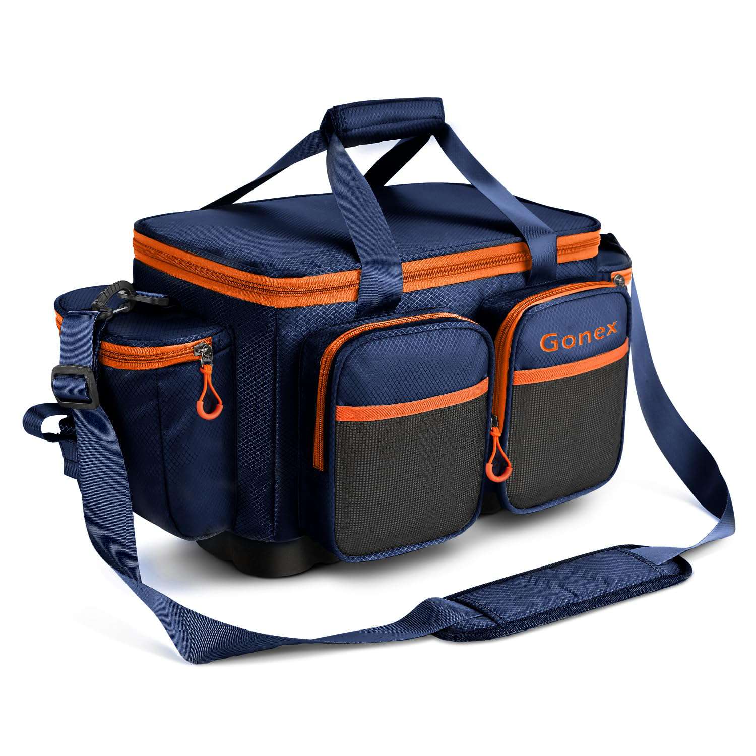 gonex-fishing-tackle-bag-with-waterproof-sealed-lid-3700-tray-storage-bag-with-c image 3