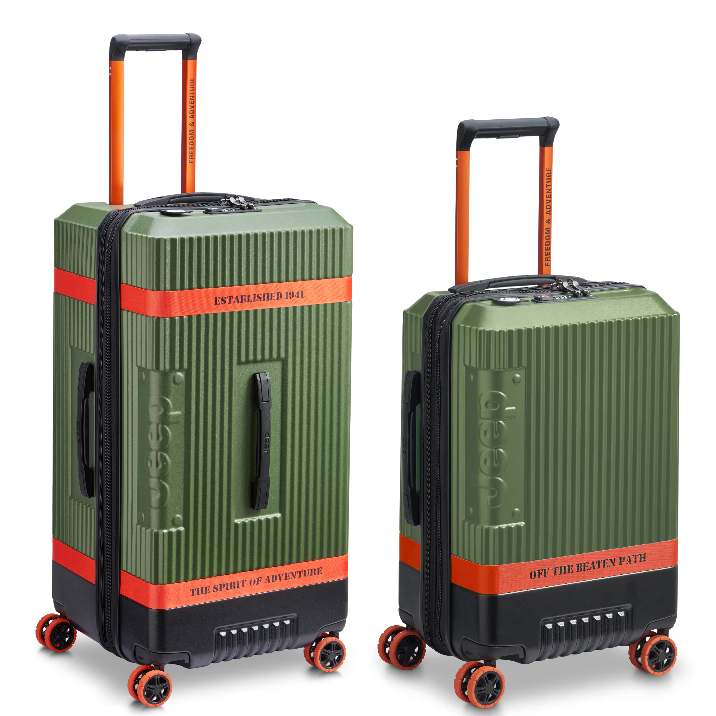 delsey-x-jeep-jh001a-2-piece-polycarbonate-luggage-set-expandable-carry-on-large image 1