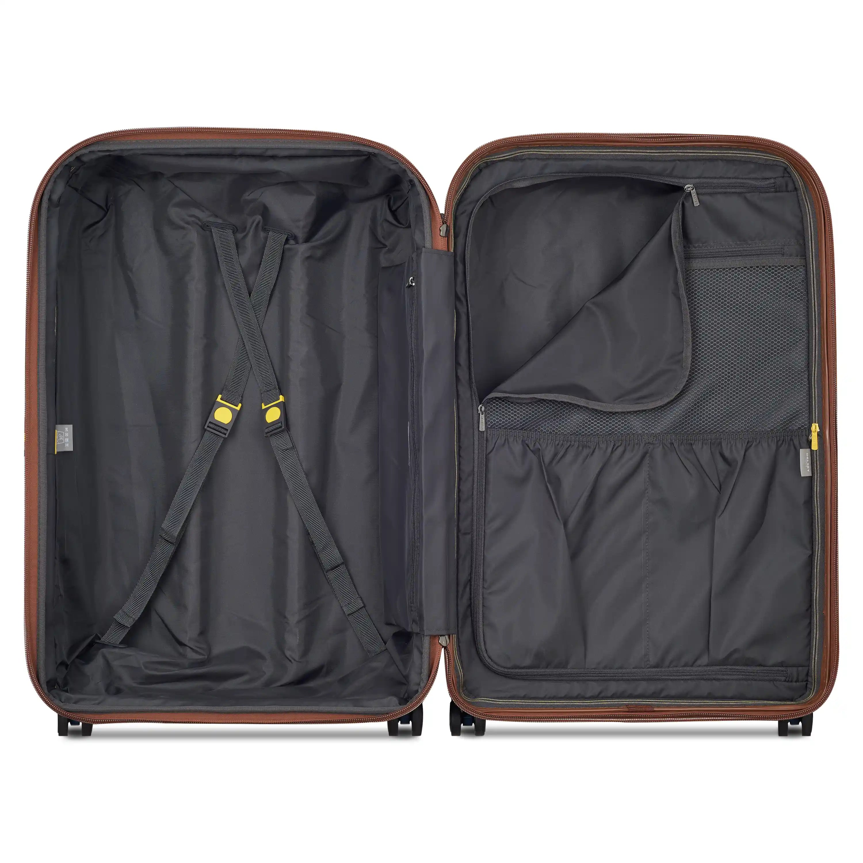 delsey-carrousel-large-expandable-spinner-checked-hardside-luggage-with-elastic- image 2
