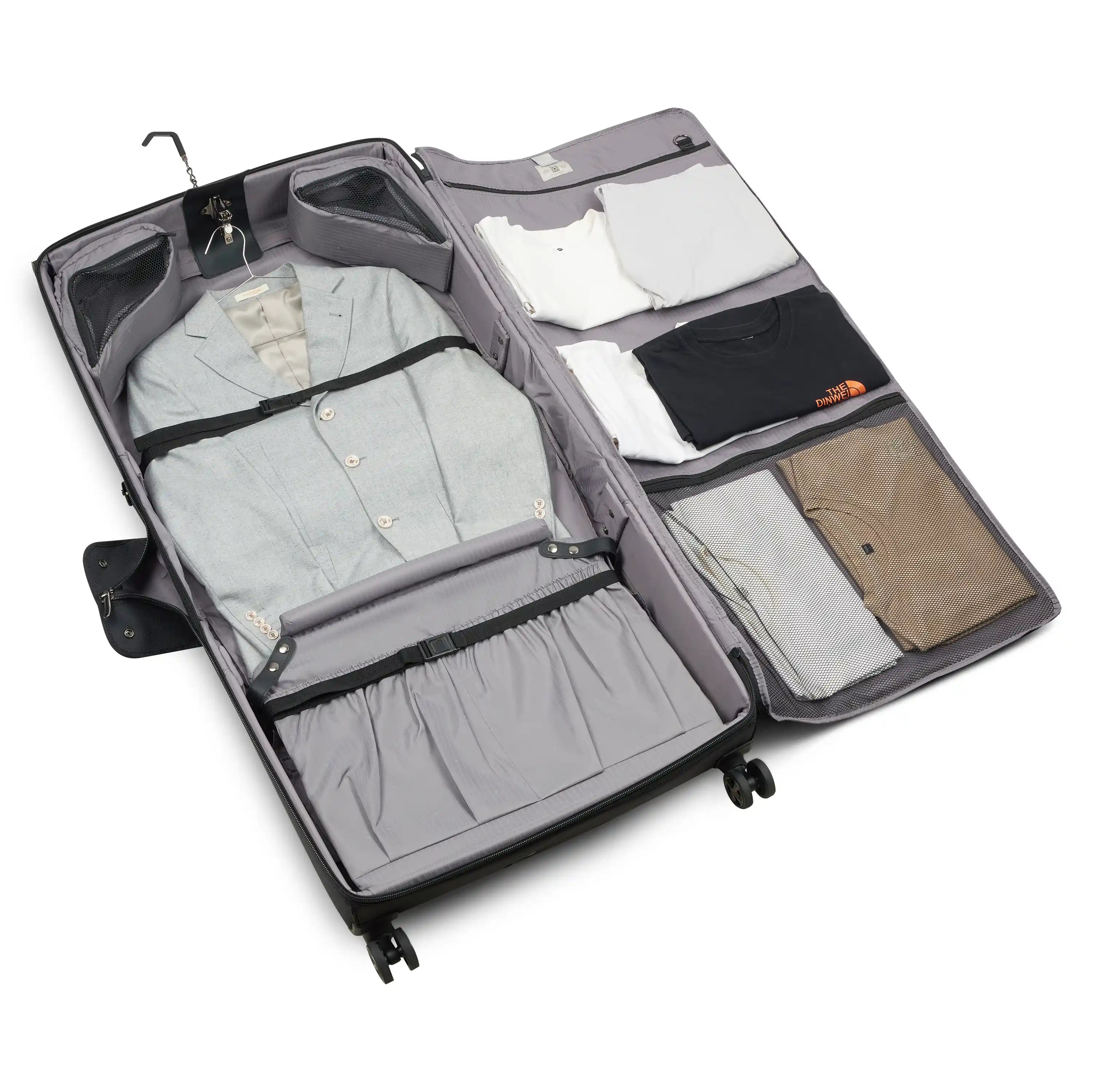 delsey-helium-dlx-large-rolling-garment-bag-with-double-spinner-wheels-duratec-f image 3