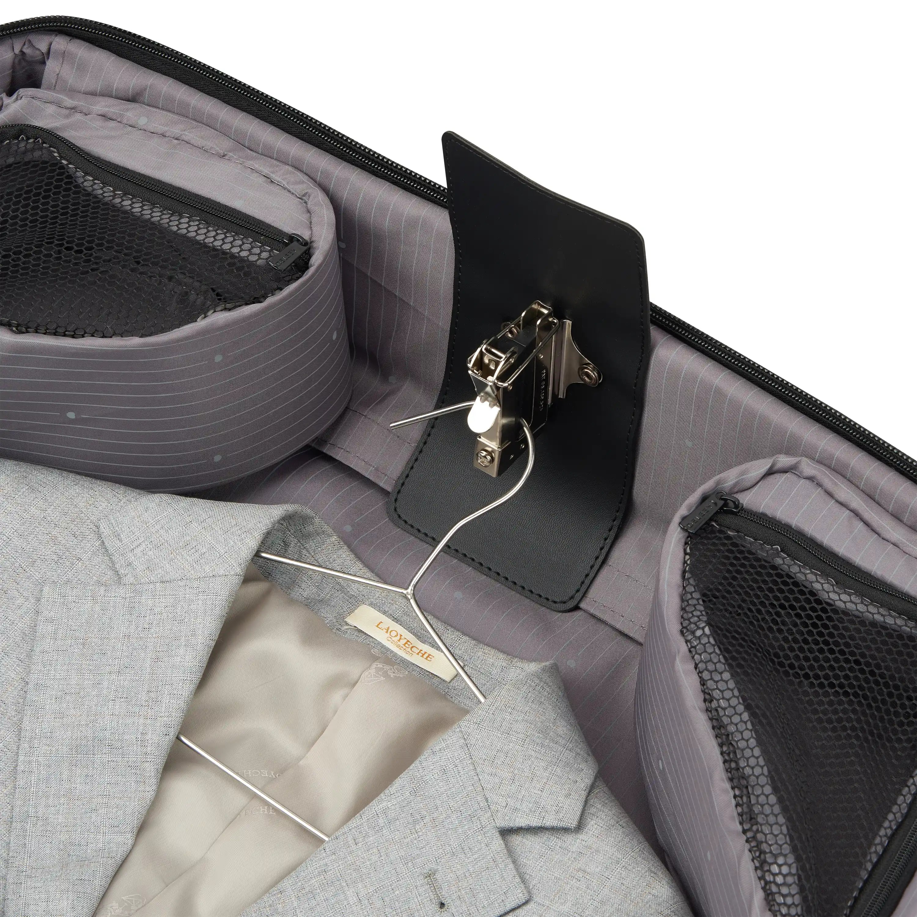 delsey-helium-dlx-large-rolling-garment-bag-with-double-spinner-wheels-duratec-f image 4