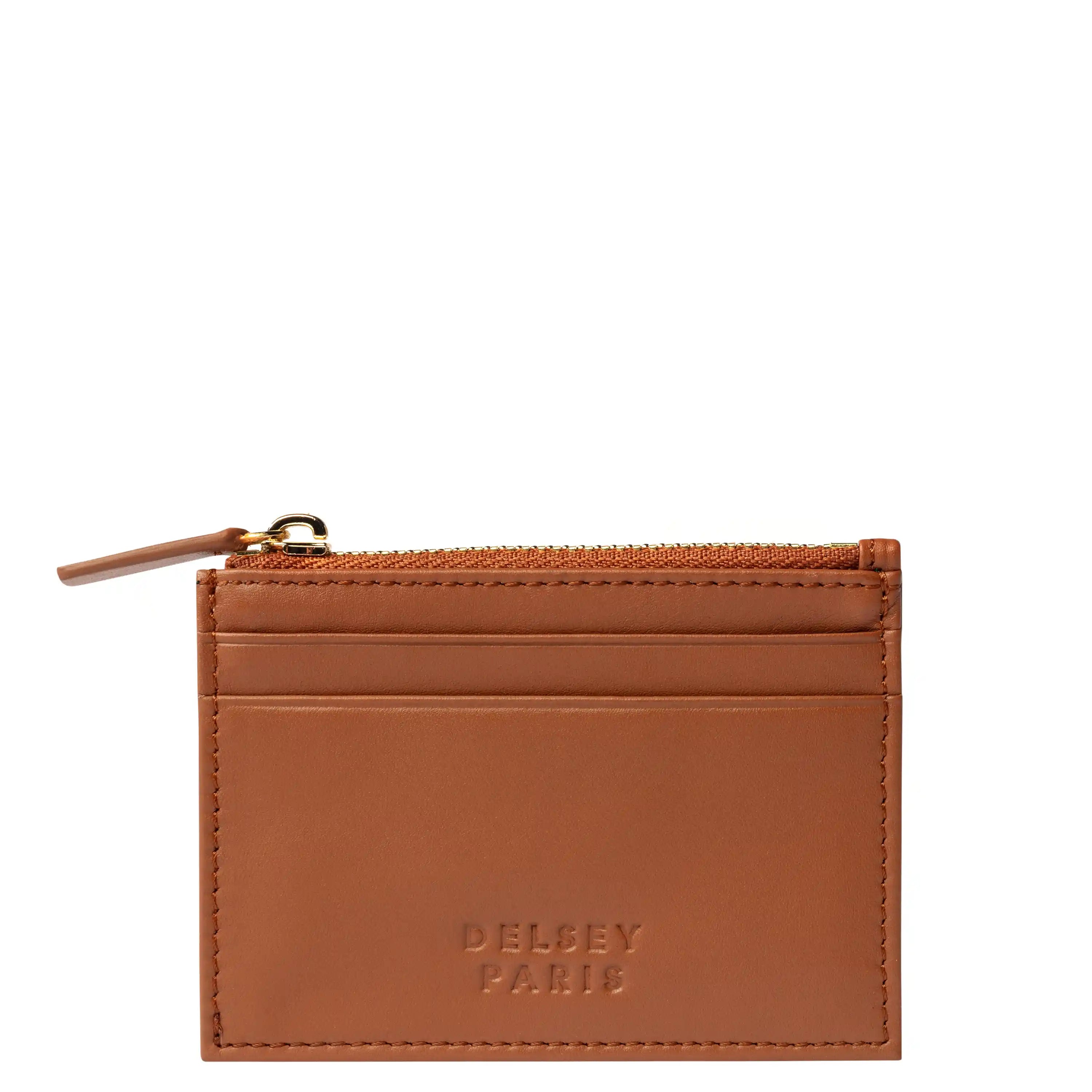 delsey-paris-the-leather-collection-card-holder-genuine-leather-rfid-wallet-with image 1