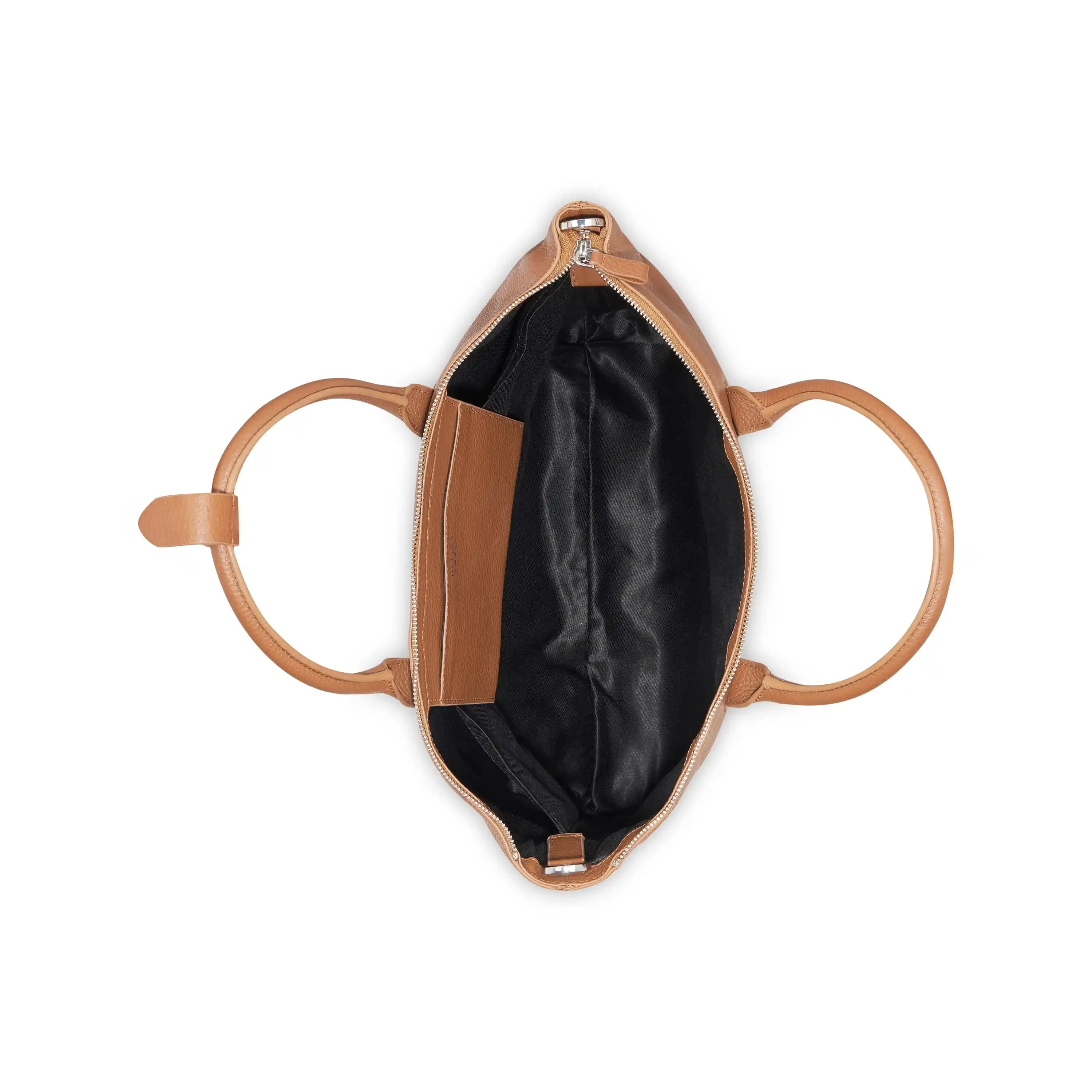 delsey-the-leather-collection-zippered-leather-tote-bag-100-genuine-leather-work image 2