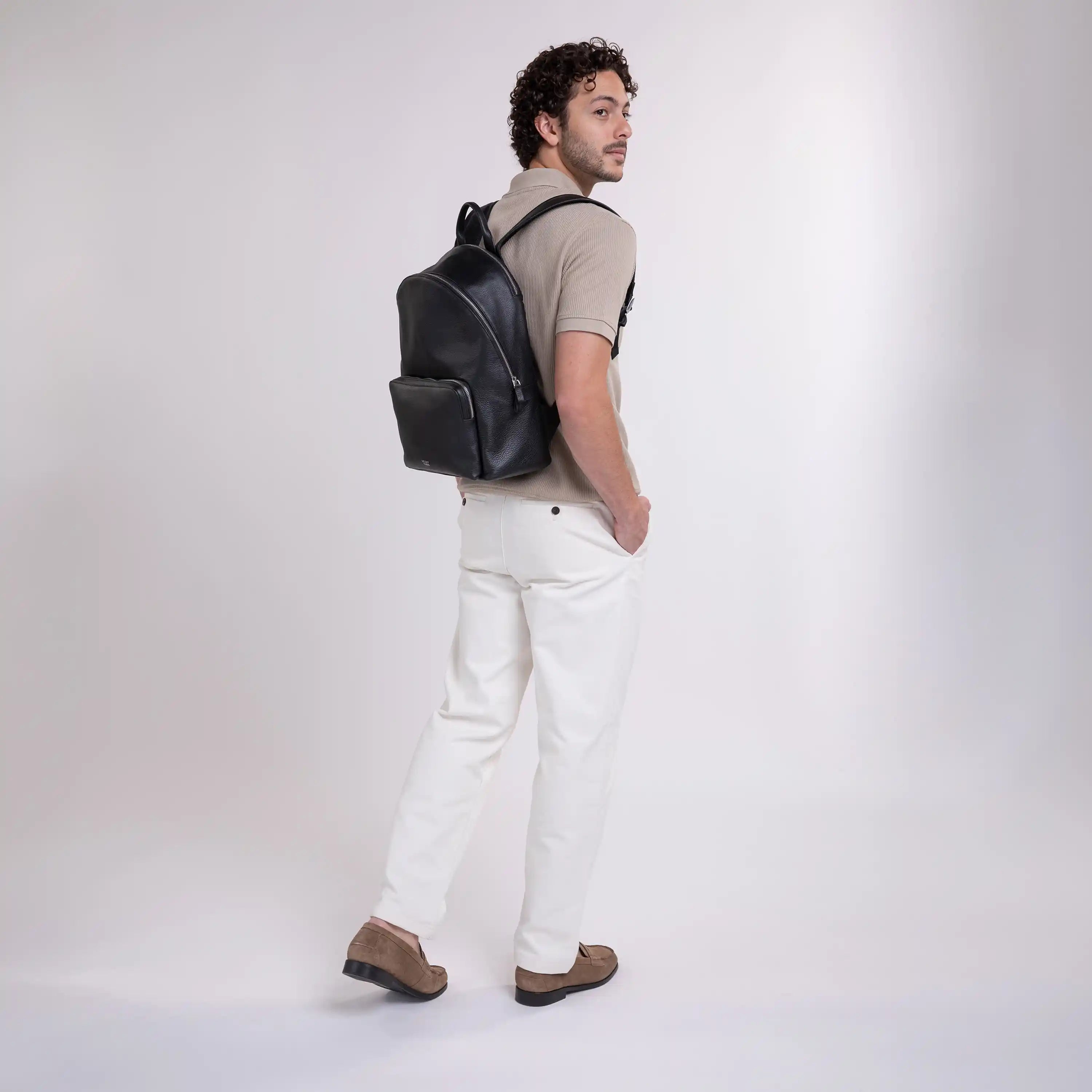 delsey-the-leather-collection-leather-backpack-with-14-laptop-sleeve-and-luggage image 8