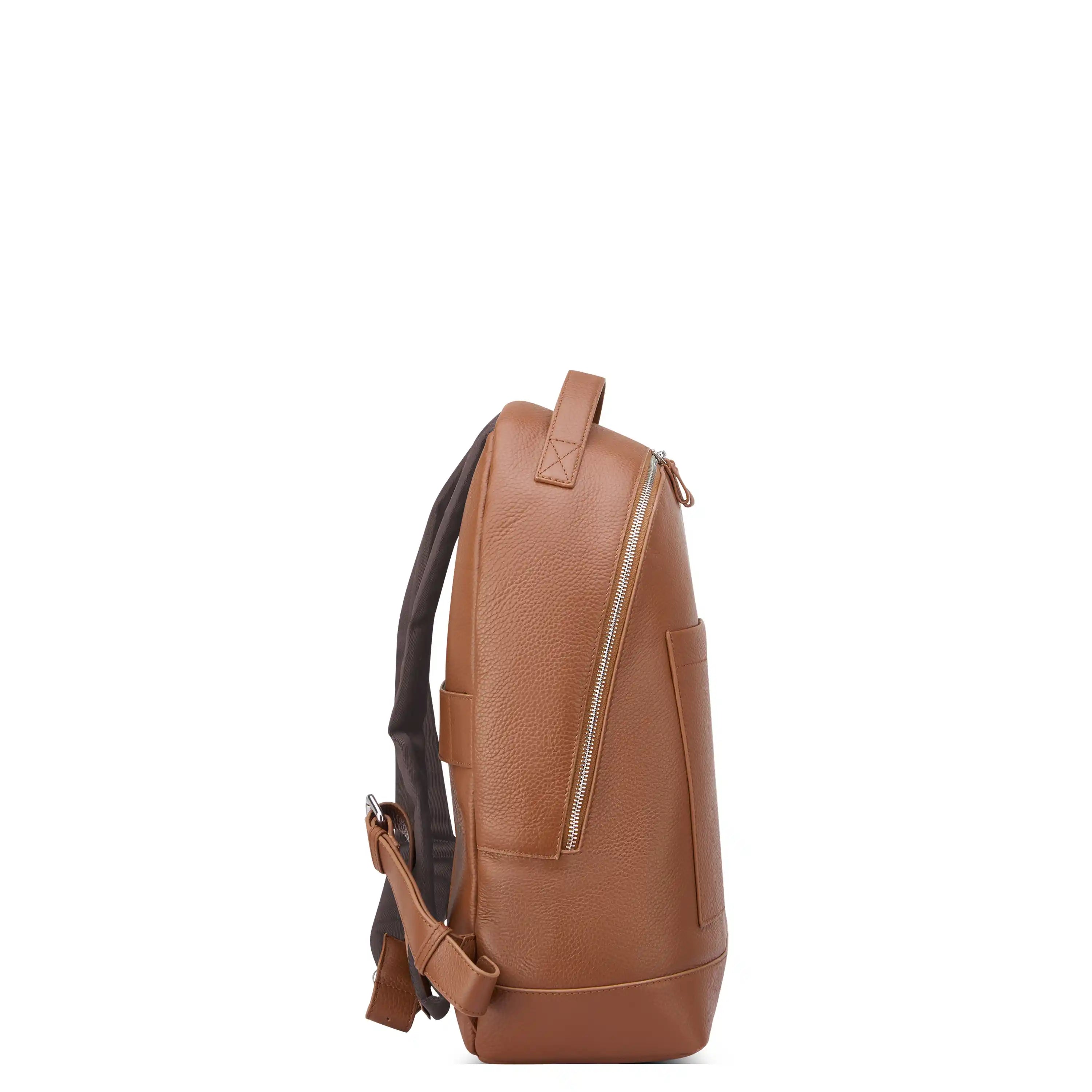 delsey-the-leather-collection-leather-backpack-with-14-laptop-sleeve-and-luggage image 4