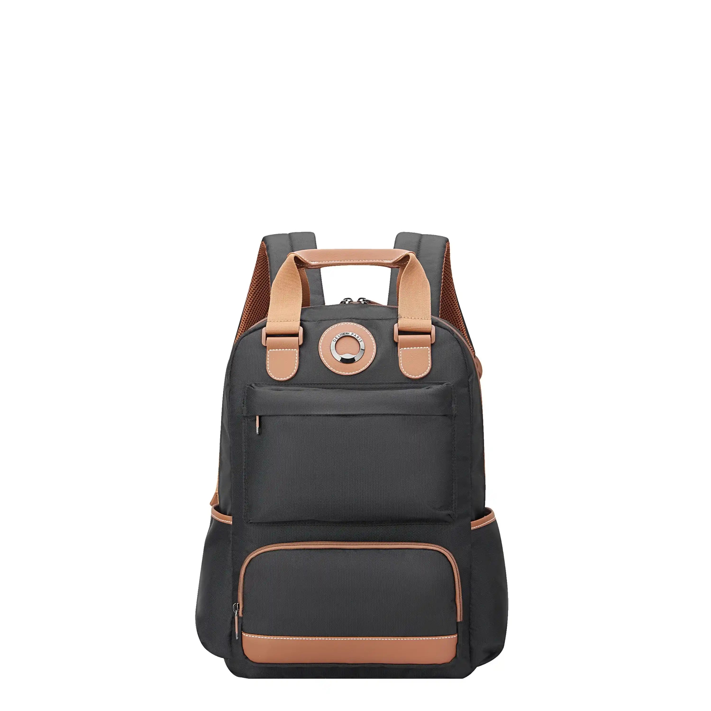 delsey-flanerie-se-laptop-backpack-parisian-polyester-vegan-leather-daypack-with image 5