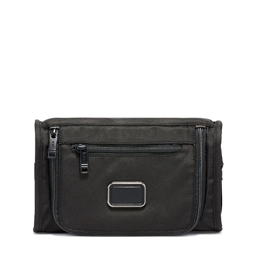tumi-alpha-travel-kit-ballistic-nylon-travel-toiletry-bag-with-tumi-tracer-black image 8