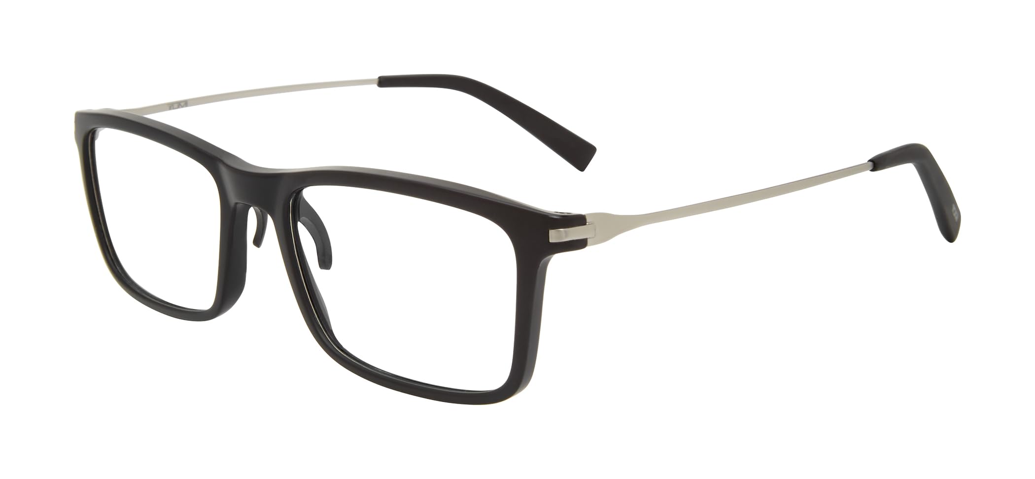 tumi-vtu800-unisex-blue-light-blocking-rectangle-reading-glasses-25mm-black image 1