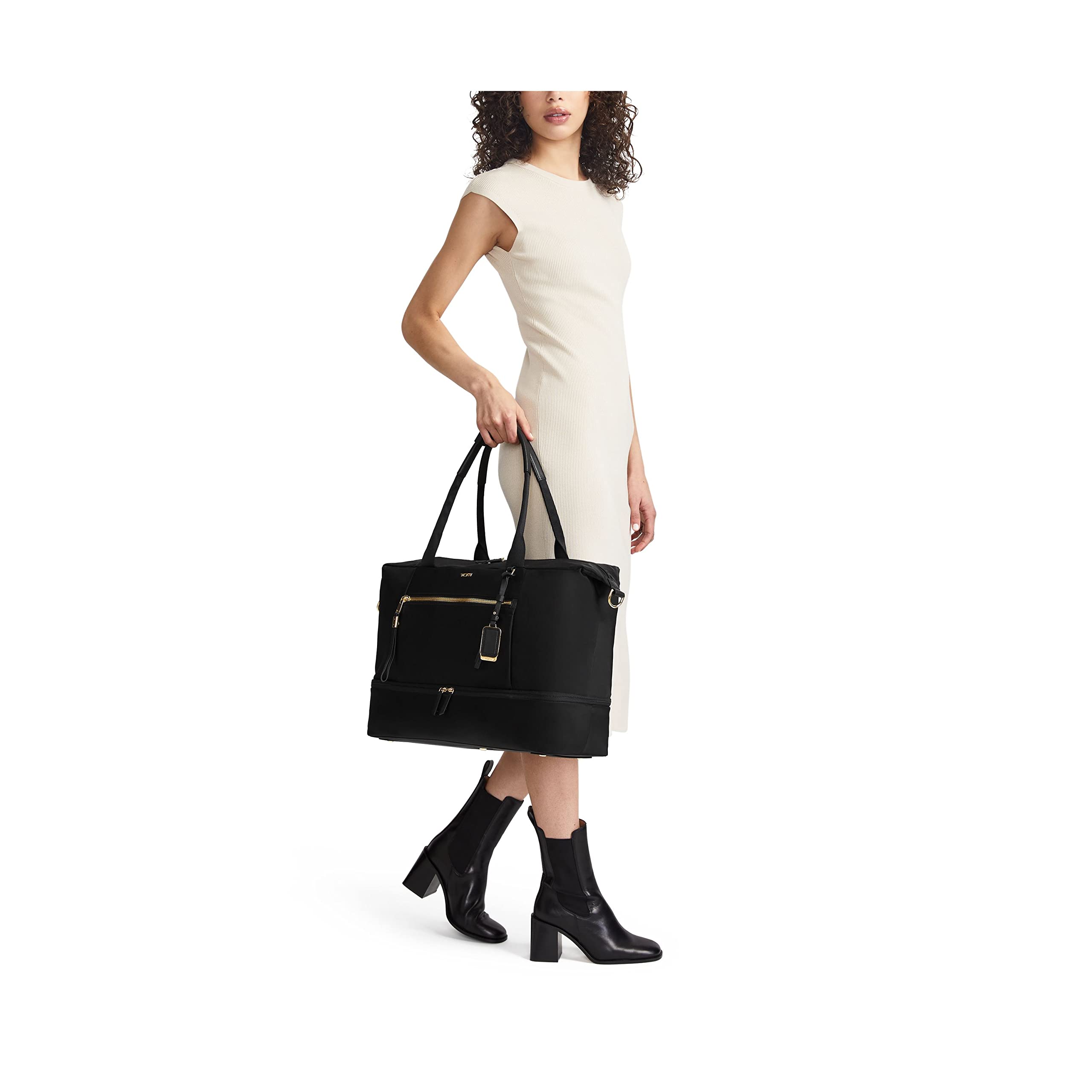 tumi-contine-women-s-weekender-duffel-bag-with-two-compartment-zip-divider-conve image 8