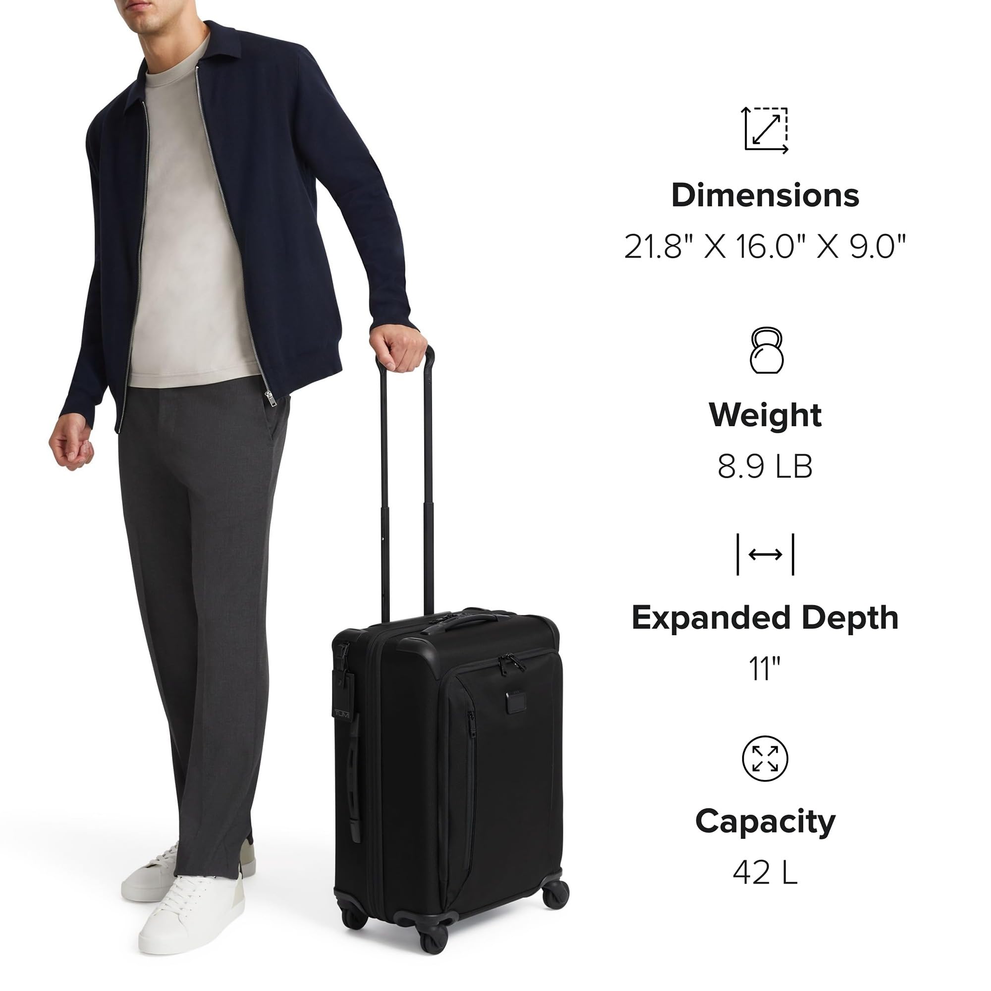 tumi-aerotour-4-wheel-expandable-carry-on-luggage-21-75-lightweight-business-lei image 7
