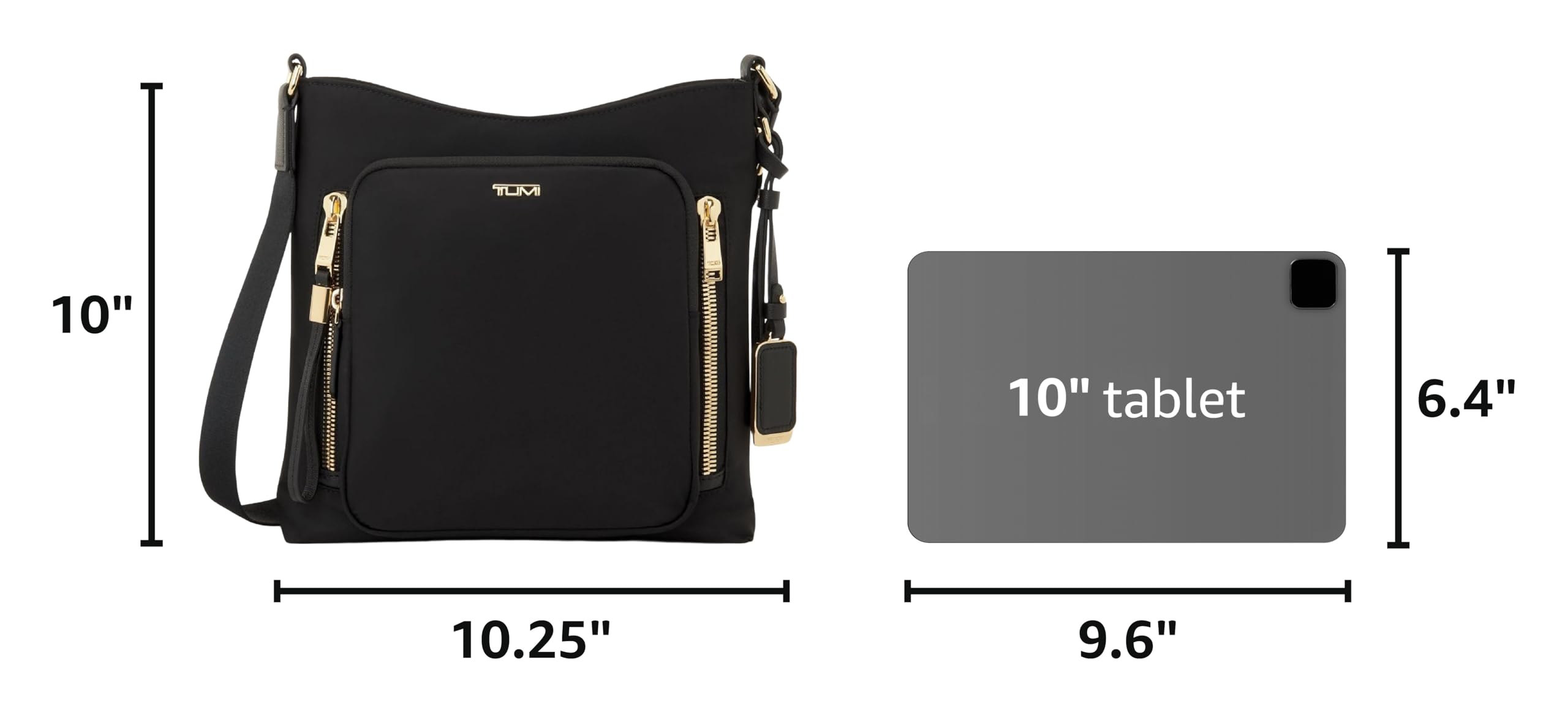 tumi-voyageur-tyler-crossbody-bag-for-women-lightweight-durable-nylon-multi-pock image 3