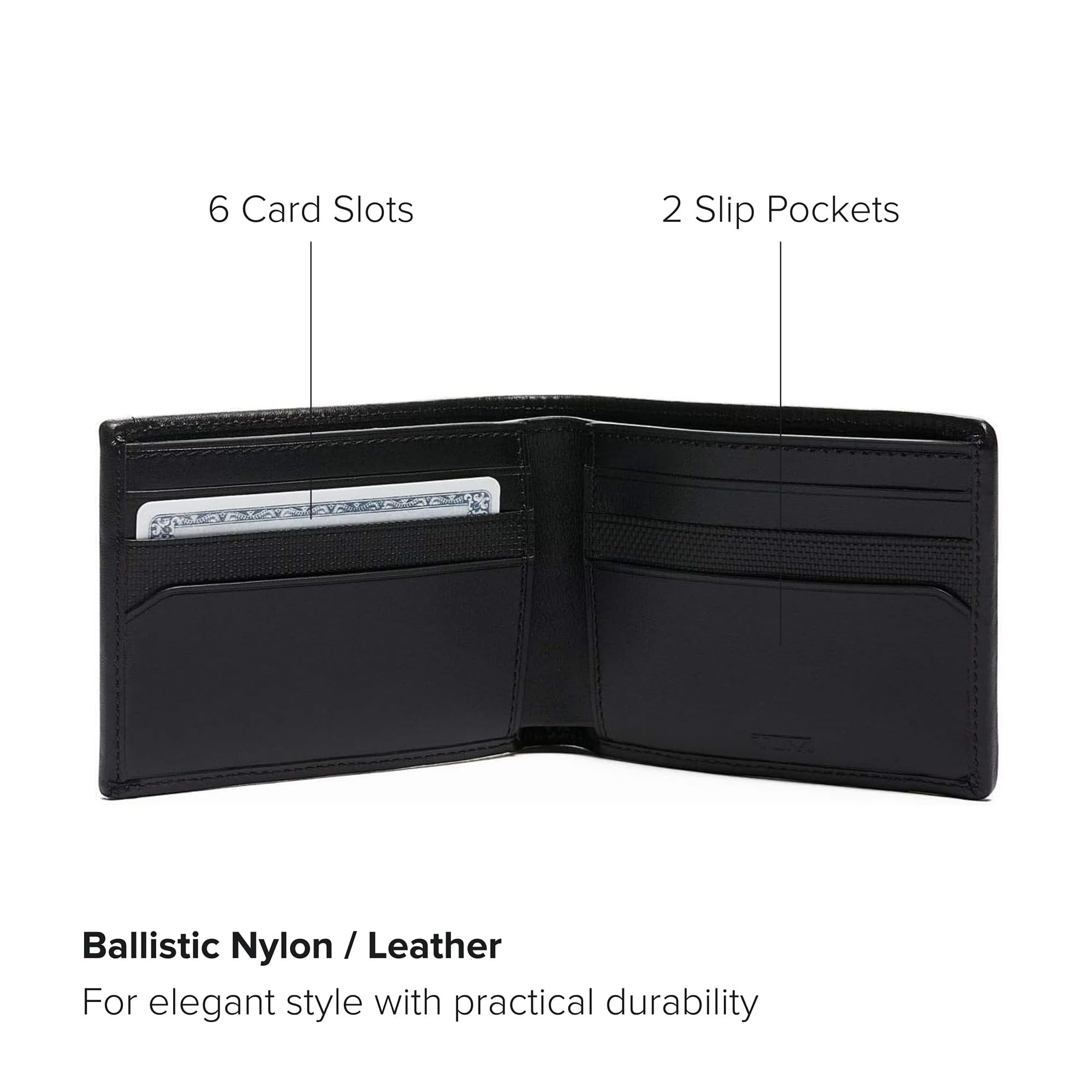 tumi-alpha-double-billfold-wallet-ballistic-nylon-bifold-with-hidden-card-pocket image 3