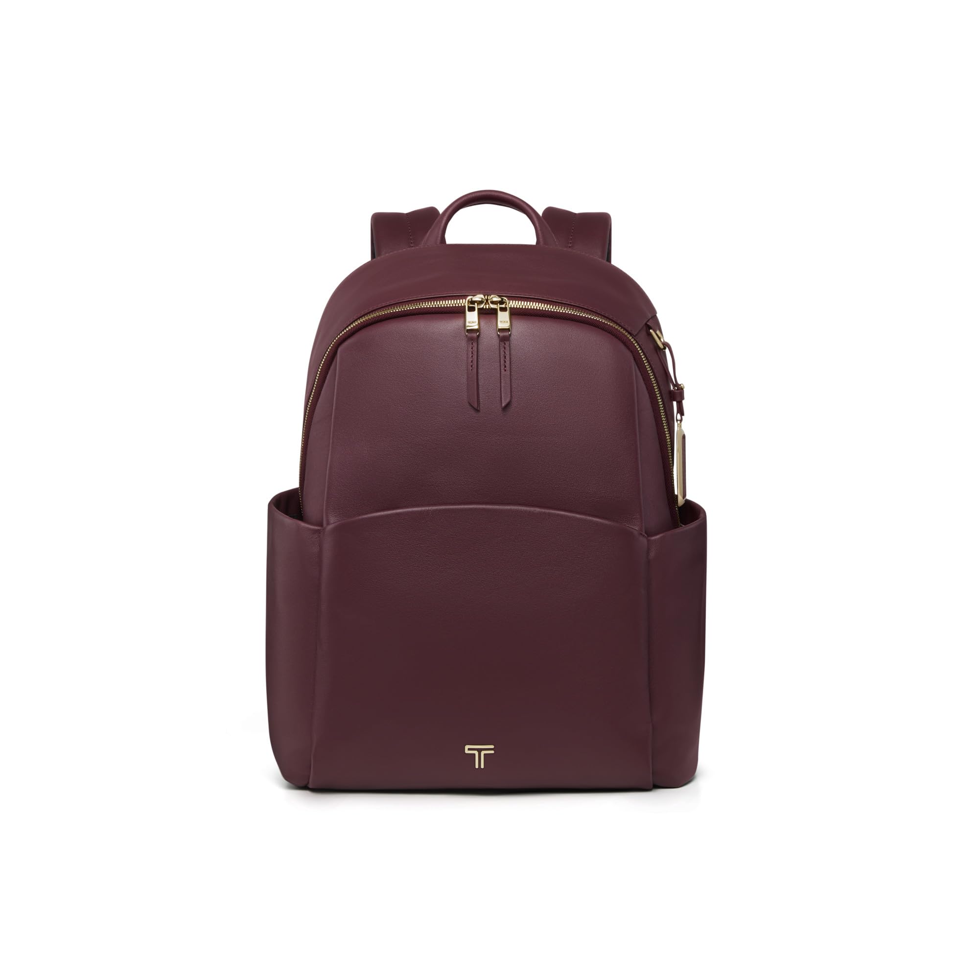 tumi-voyageur-raina-womens-premium-leather-backpack-rosewood-15-laptop-compartme image 1