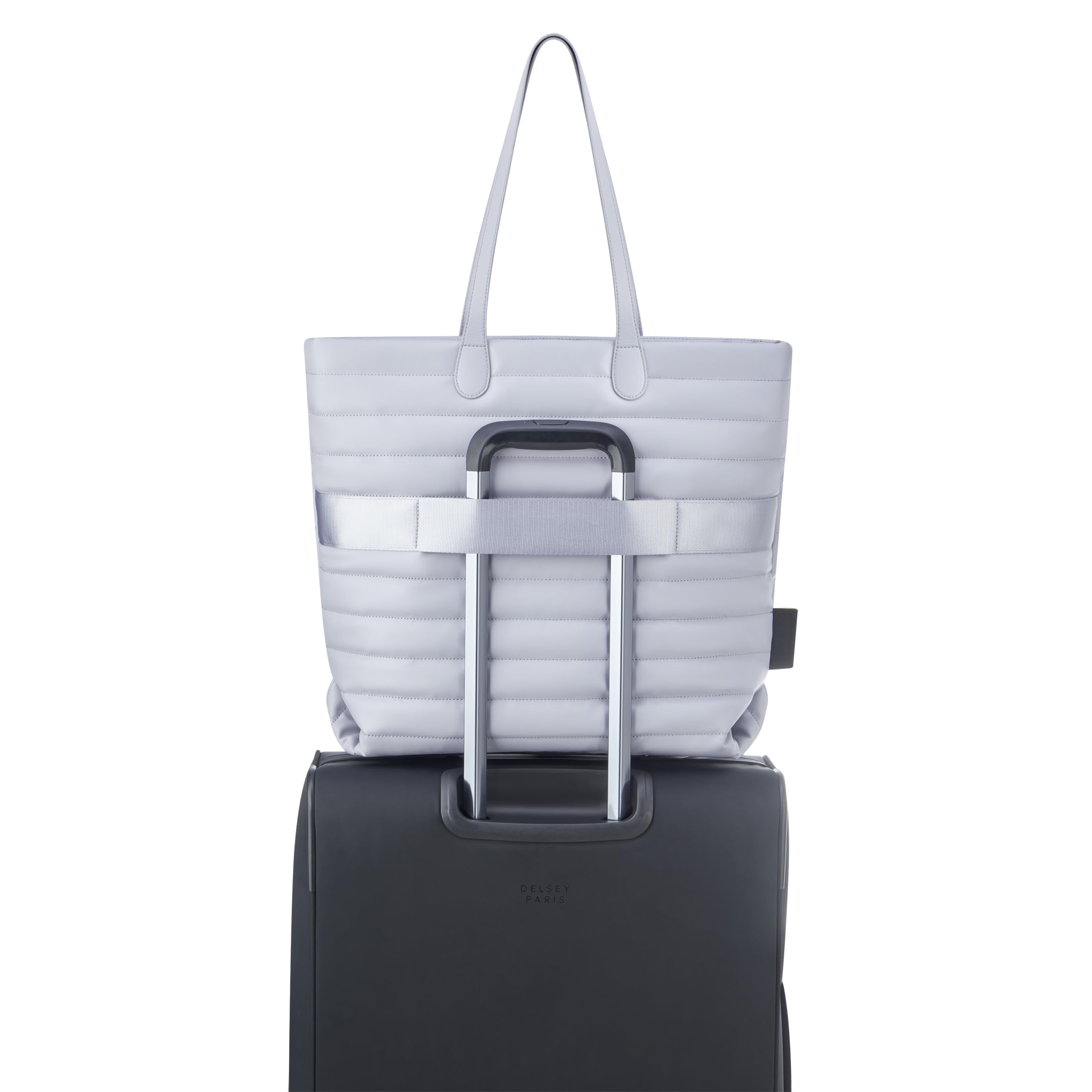 delsey-paris-cruise-3-0-laptop-tote-bag-lightweight-puffy-travel-tote-with-lugga image 4