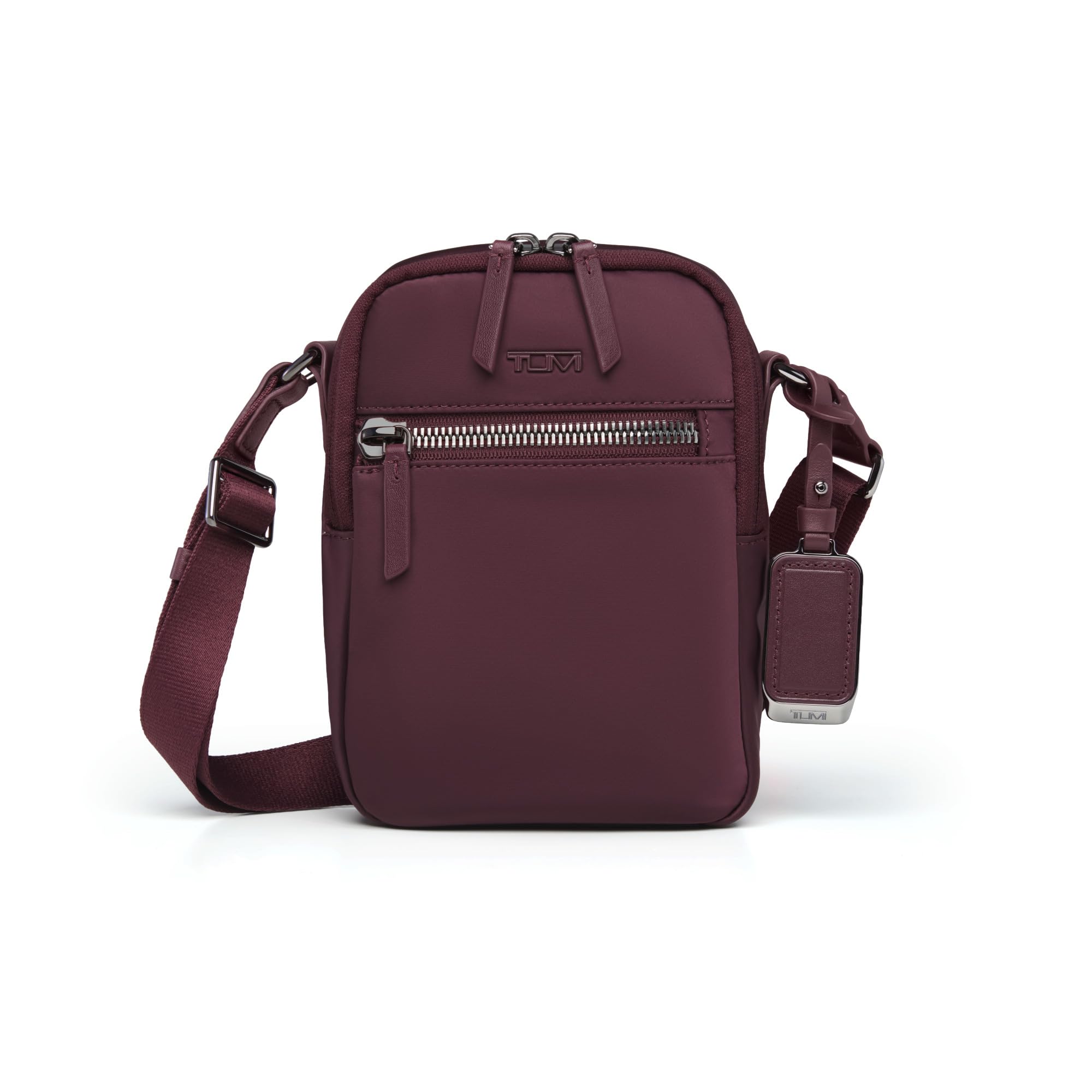 tumi-persia-crossbody-bag-for-women-slim-recycled-nylon-vertical-crossbody-purse image 7