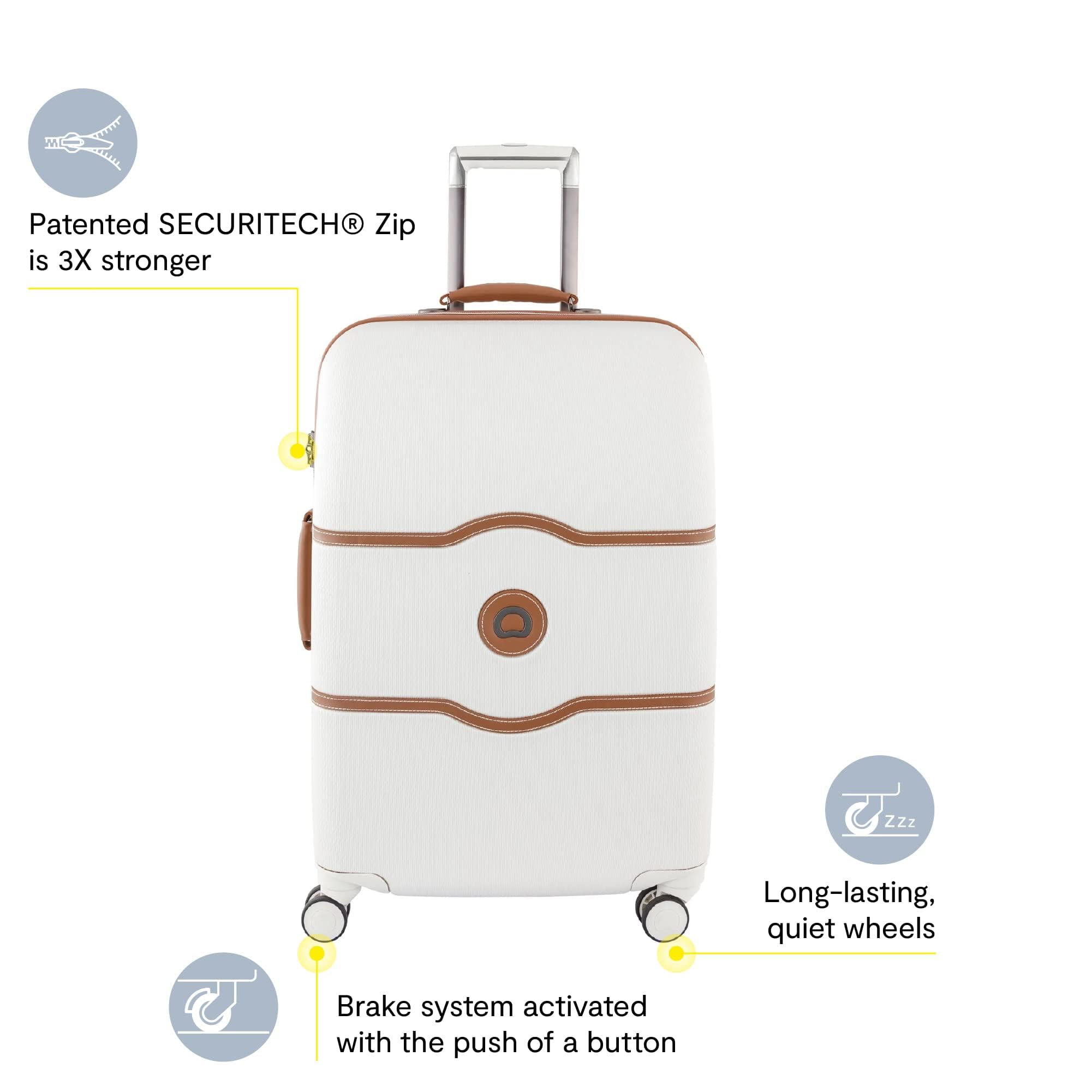 delsey-paris-chatelet-hard-21-inch-carry-on-hardside-spinner-luggage-angora-100- image 2
