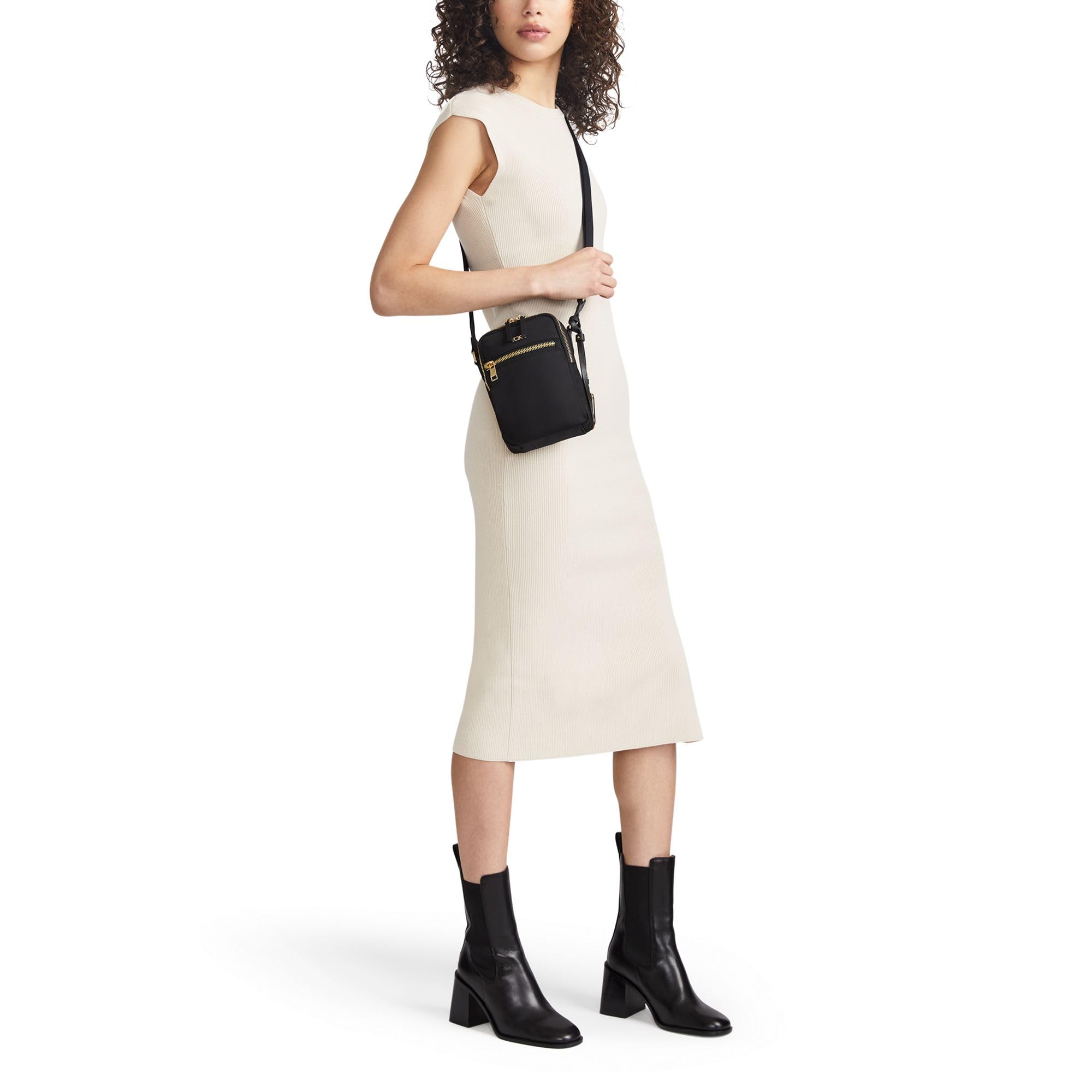 tumi-persia-crossbody-bag-for-women-slim-recycled-nylon-vertical-crossbody-purse image 2