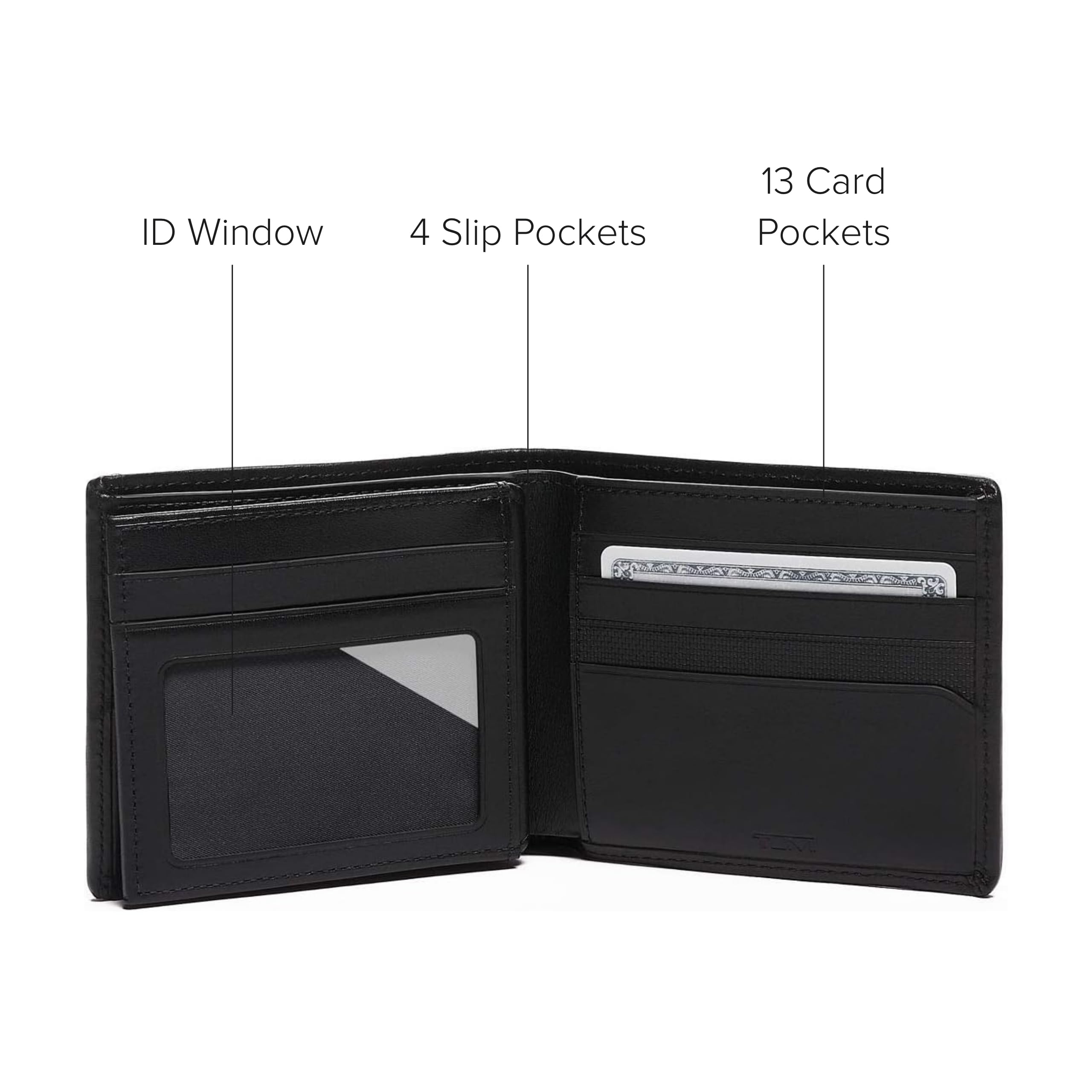 tumi-alpha-global-center-flip-passcase-wallet-for-men-in-black-ballistic-nylon-w image 4