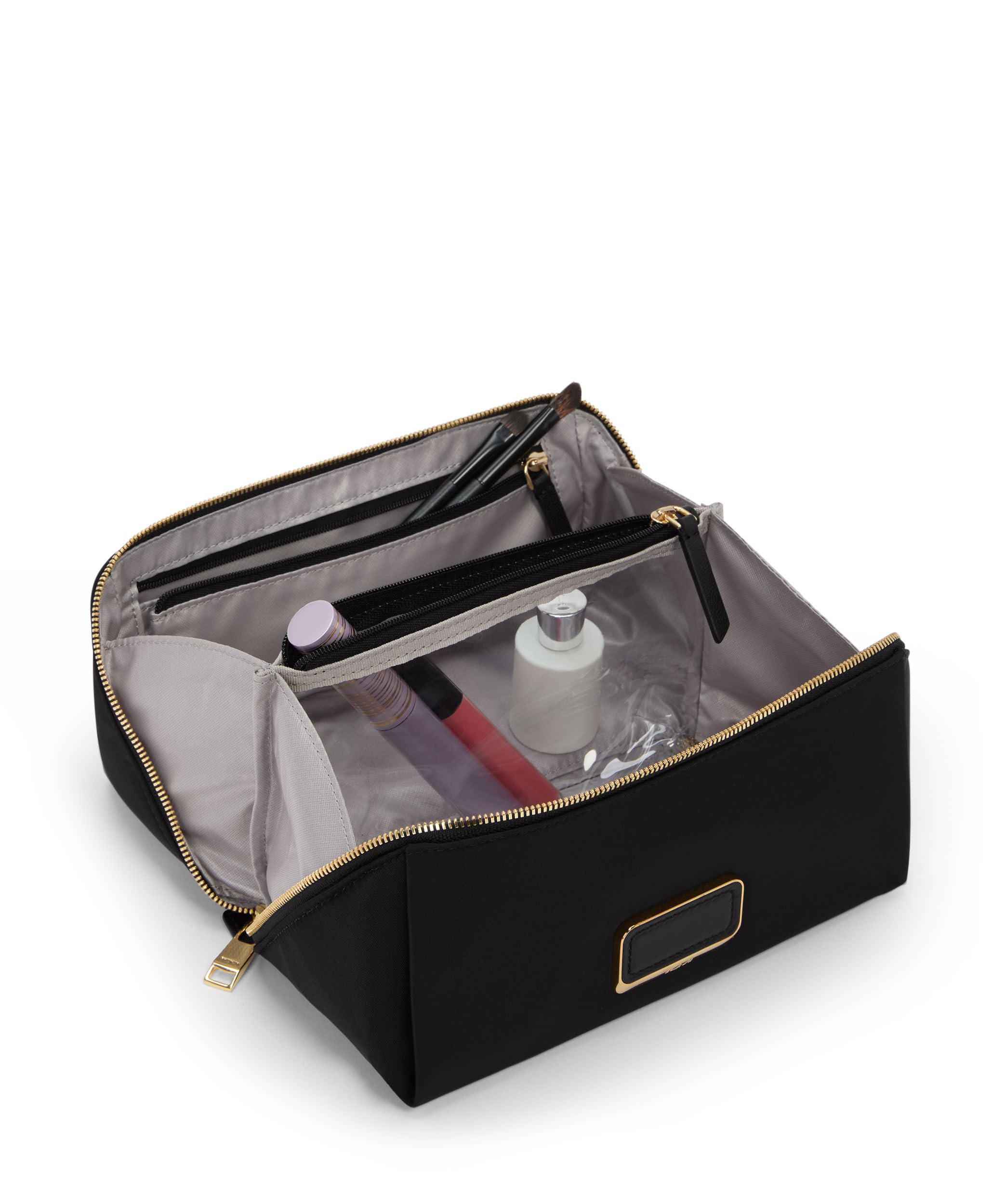 tumi-womens-dallas-cosmetic-bag-lay-flat-travel-toiletry-case-with-wipeable-lini image 3