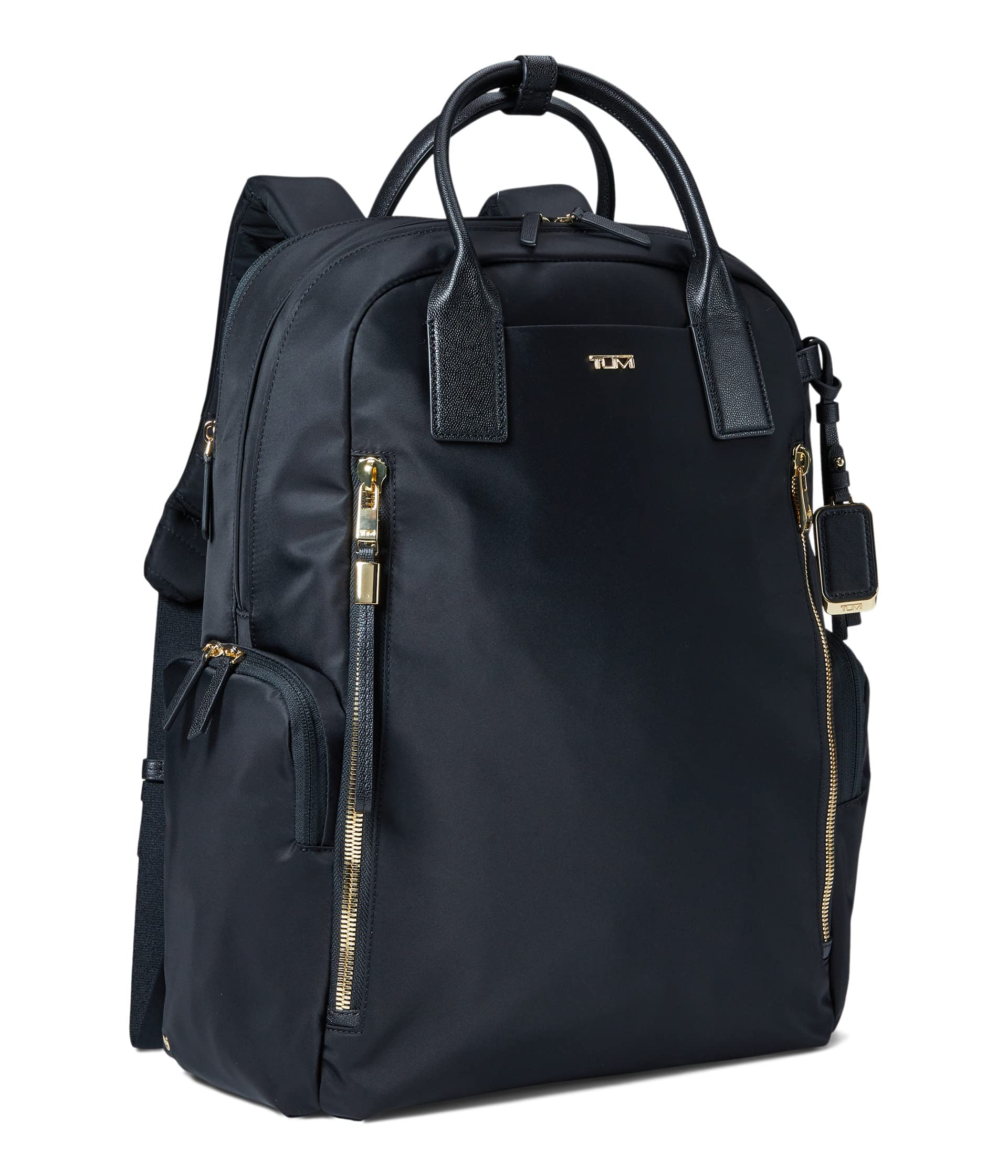 tumi-voyageur-atlanta-women-s-travel-commuter-backpack-black-with-gold-hardware- image 4
