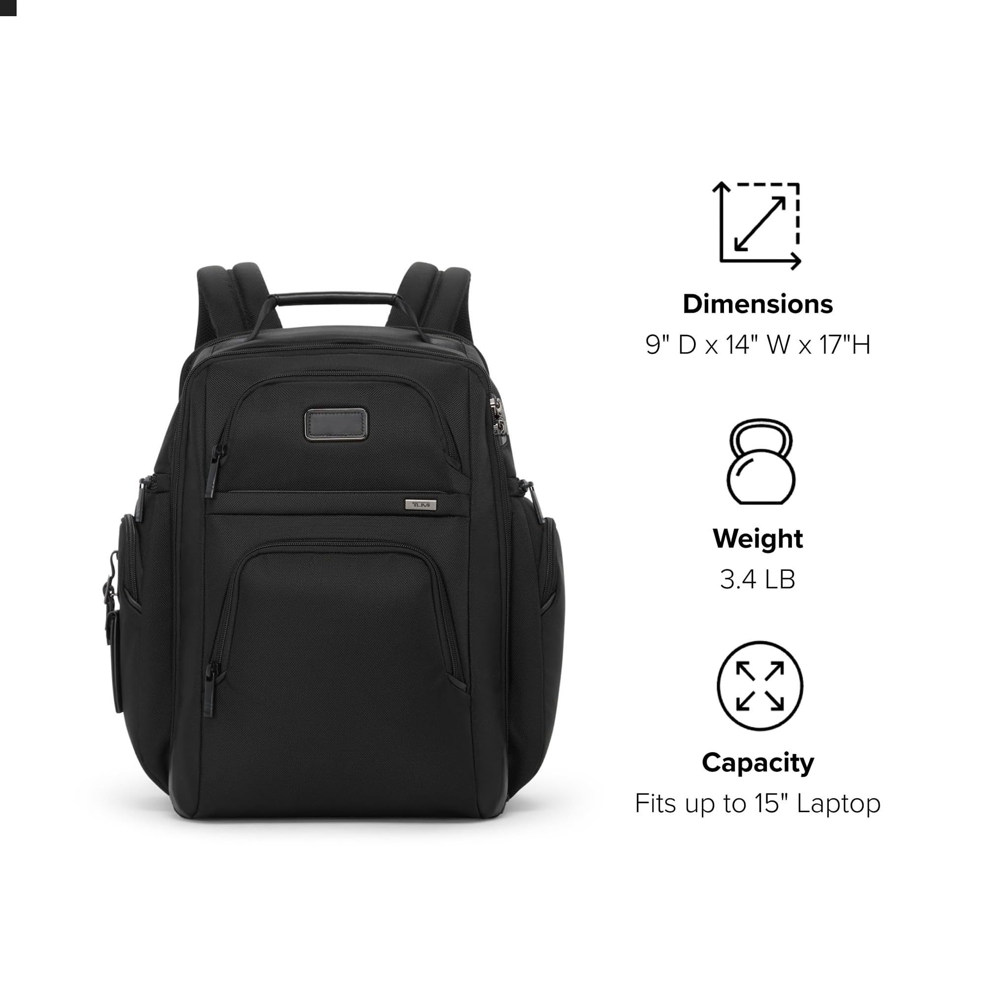 tumi-brief-pack-backpack-black-one-size-padded-15-laptop-compartment image 7