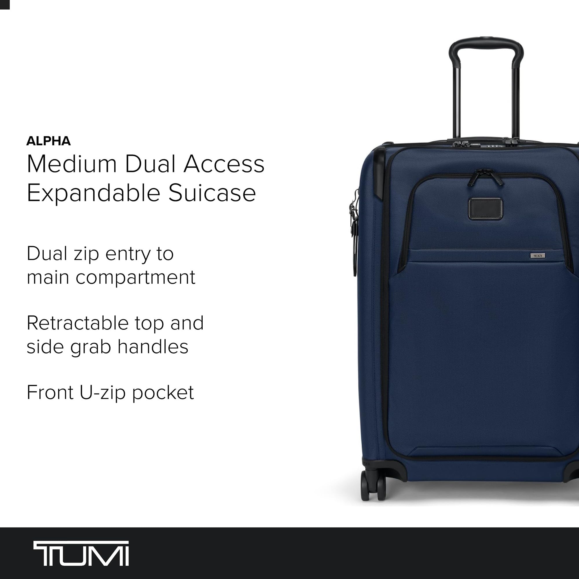 tumi-alpha-medium-dual-access-expandable-4-wheeled-checked-luggage-navy-26-balli image 2