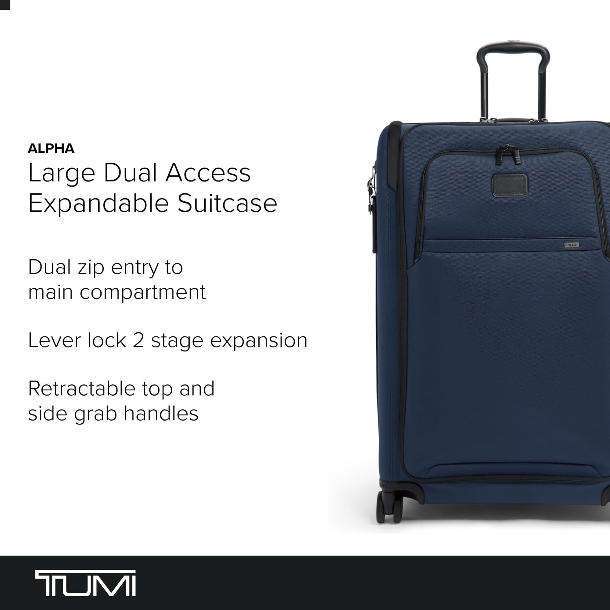 tumi-alpha-large-dual-access-expandable-4-wheeled-checked-luggage-fxt-ballistic- image 2