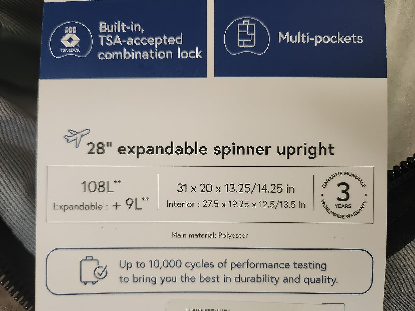Good value, fabric snags