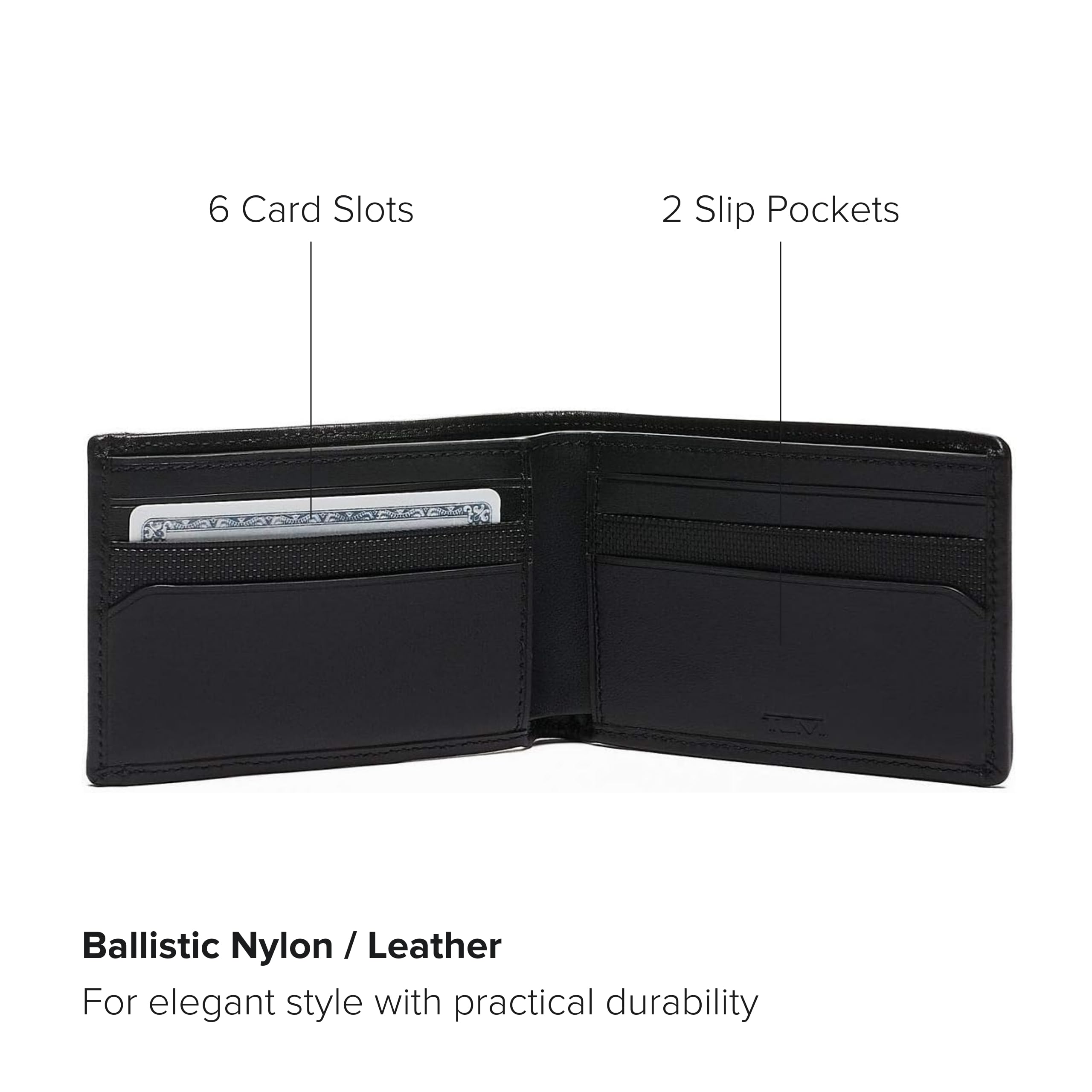 tumi-alpha-slim-single-billfold-wallet-ballistic-nylon-slim-bifold-with-hidden-c image 3