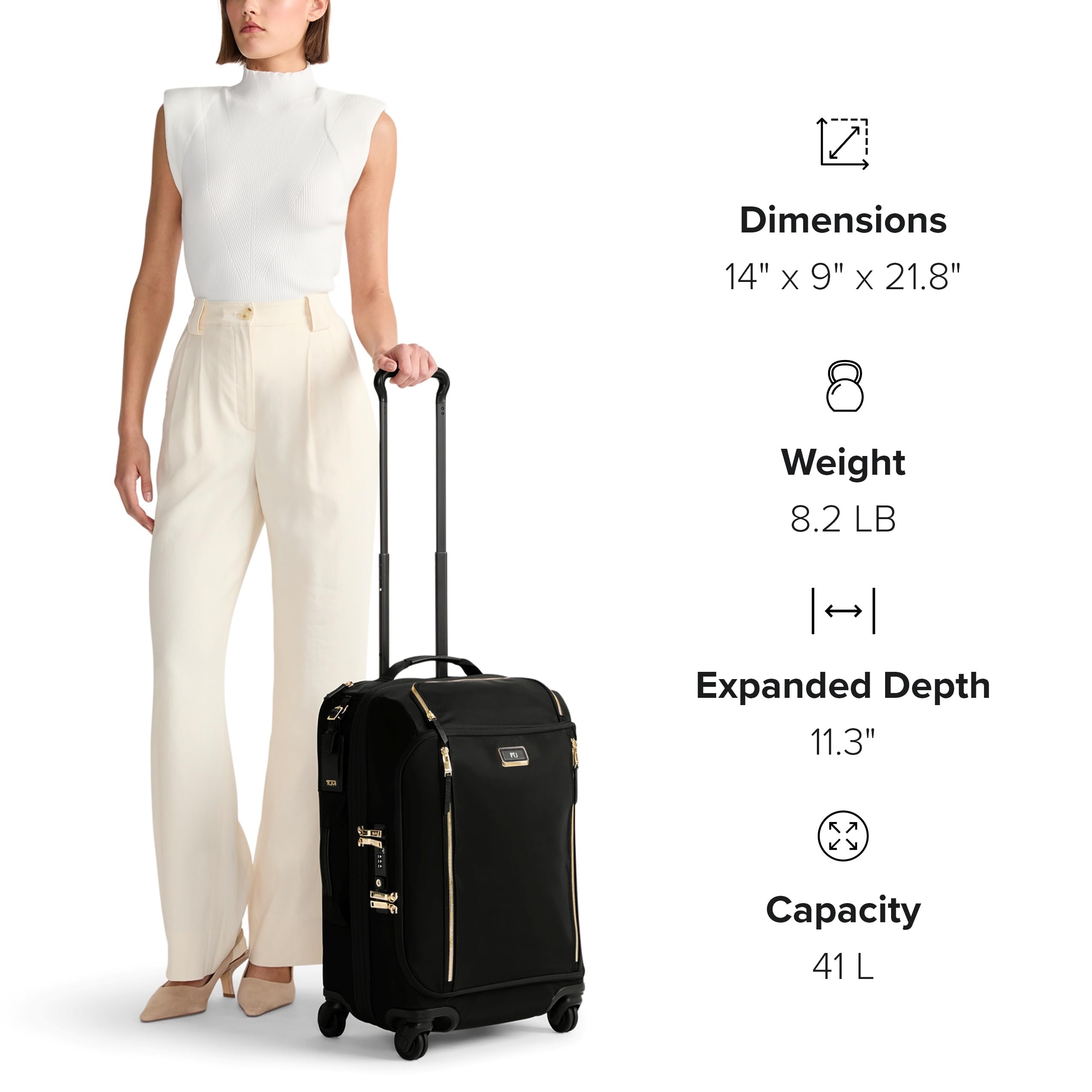 tumi-voyageur-leger-21-8-dual-access-expandable-4-wheeled-carry-on-suitcase-blac image 8