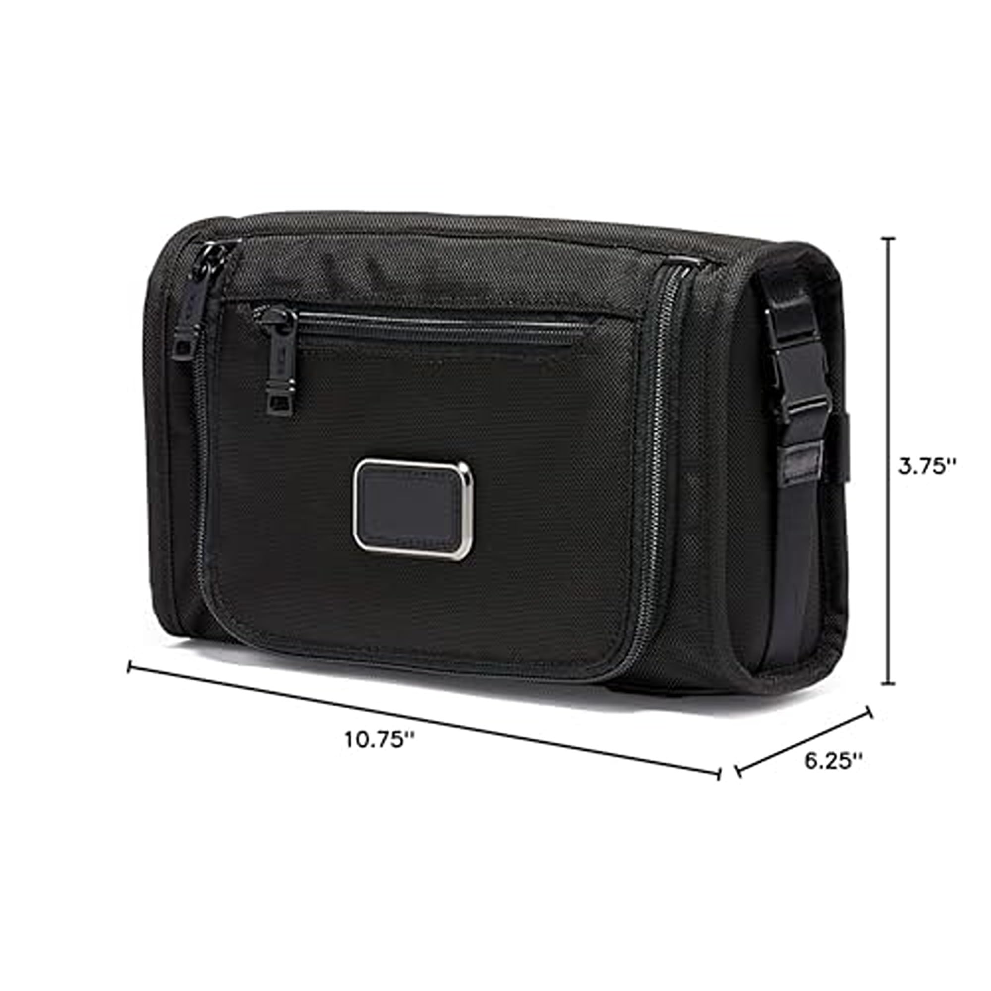tumi-alpha-travel-kit-ballistic-nylon-travel-toiletry-bag-with-tumi-tracer-black image 6