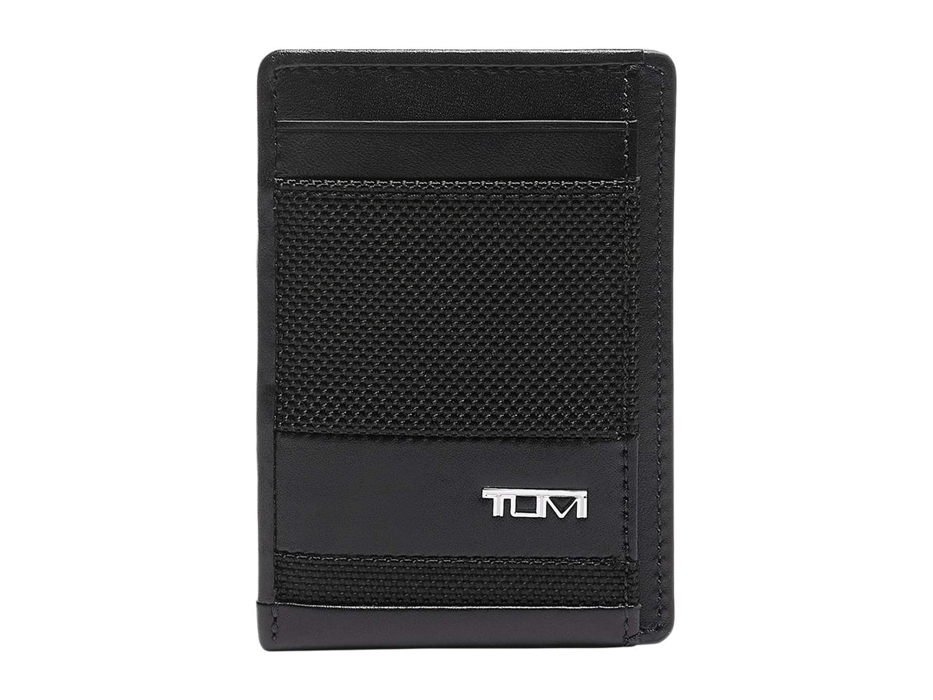 tumi-alpha-money-clip-card-case-slim-leather-wallet-with-integrated-money-clip image 4