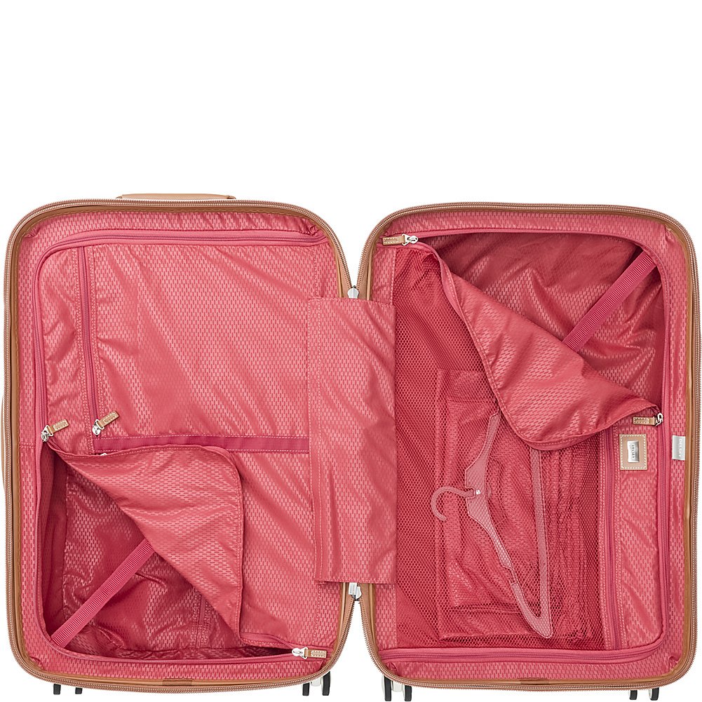 delsey-paris-chatelet-hard-28-inch-checked-large-hardside-spinner-luggage-chocol image 2