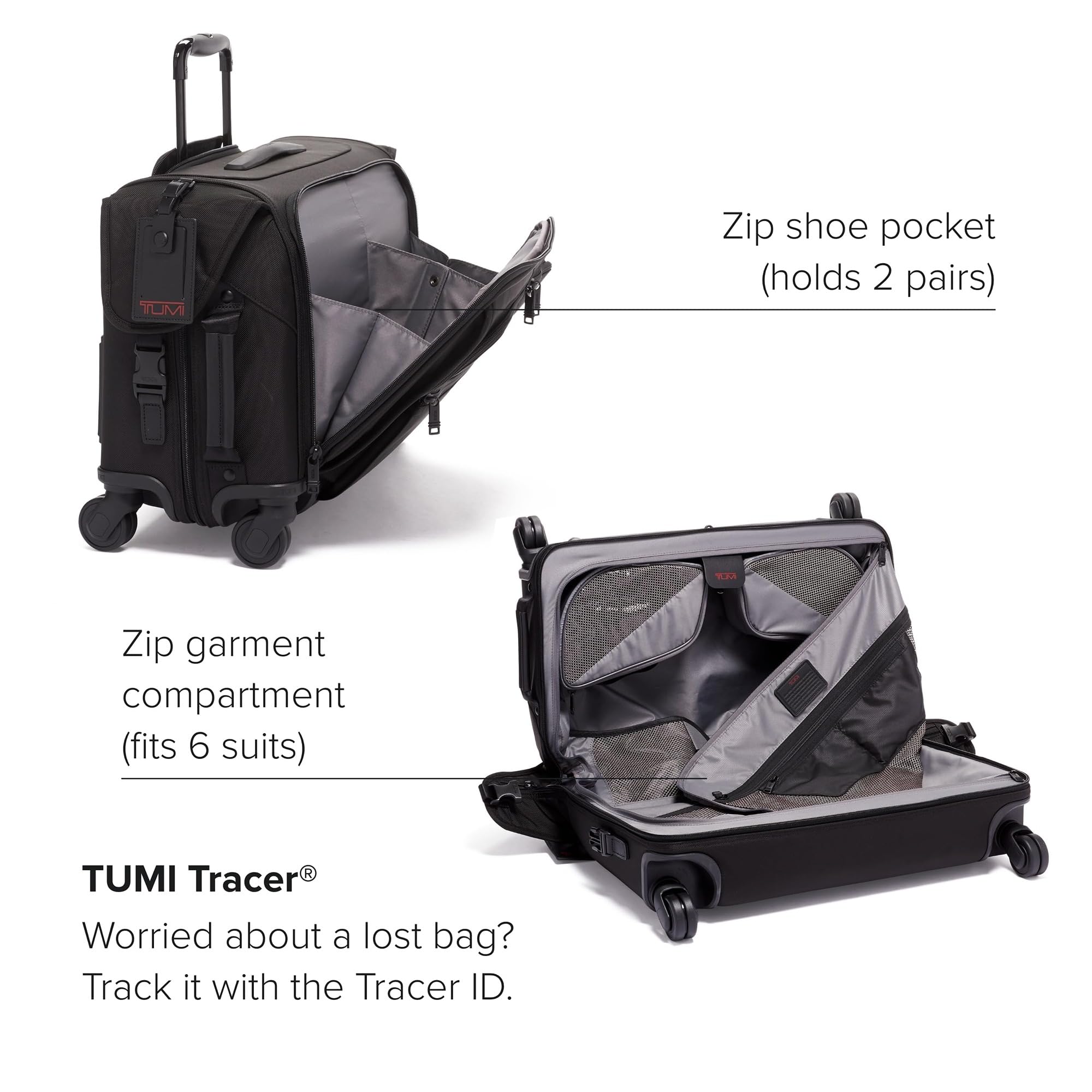 tumi-alpha-garment-4-wheeled-carry-on-luggage-22-inch-suit-bag-midnight-black image 5