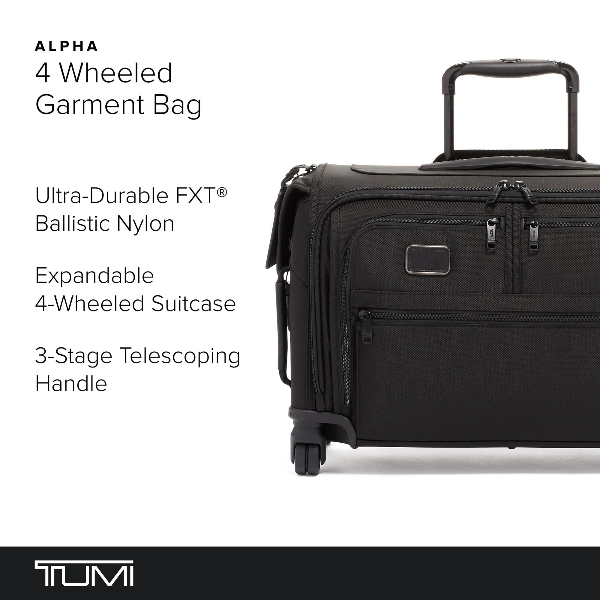 tumi-alpha-garment-4-wheeled-carry-on-luggage-22-inch-suit-bag-midnight-black image 3