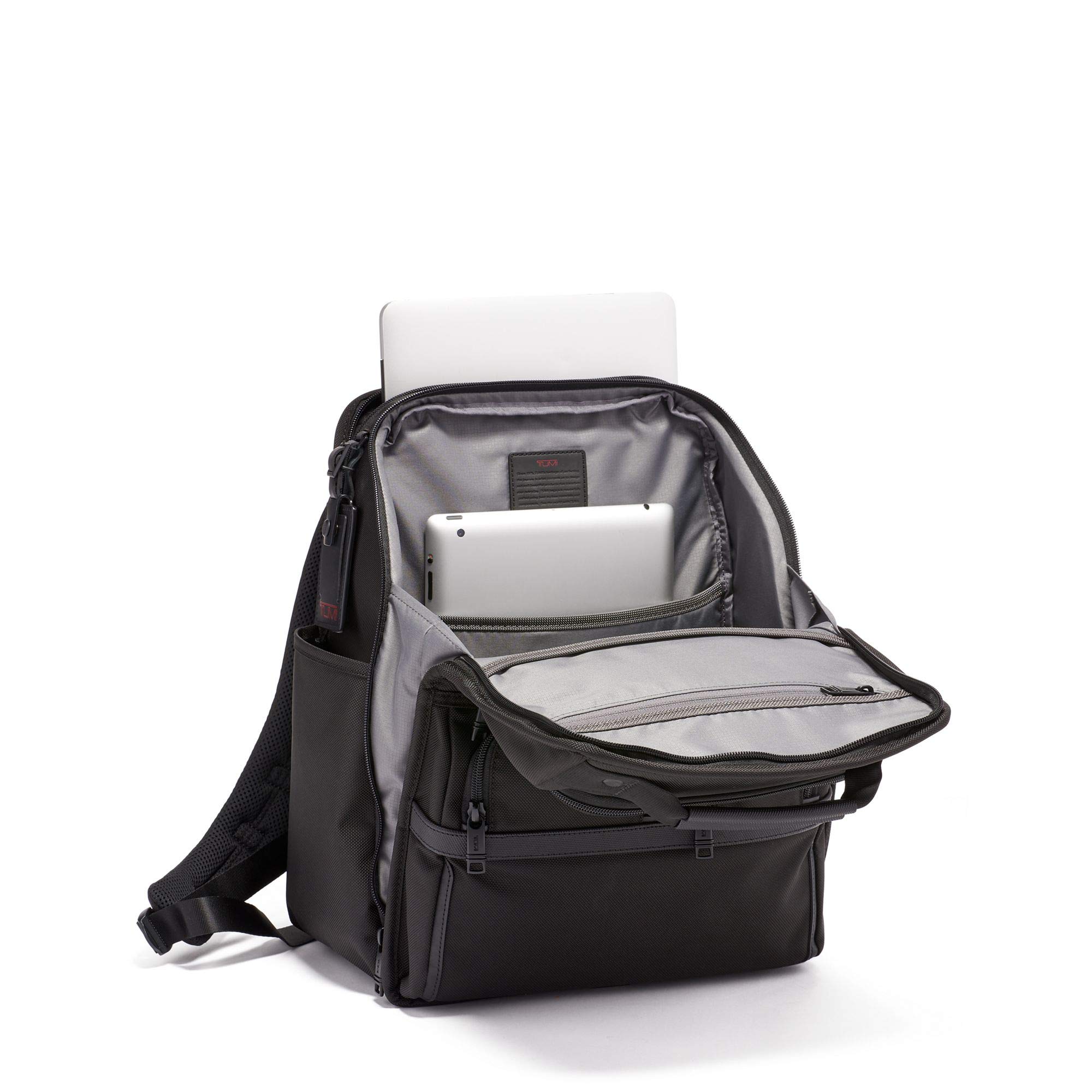 tumi-alpha-3-compact-laptop-brief-pack-117297-1041-black-fxt-ballistic-nylon-bac image 2