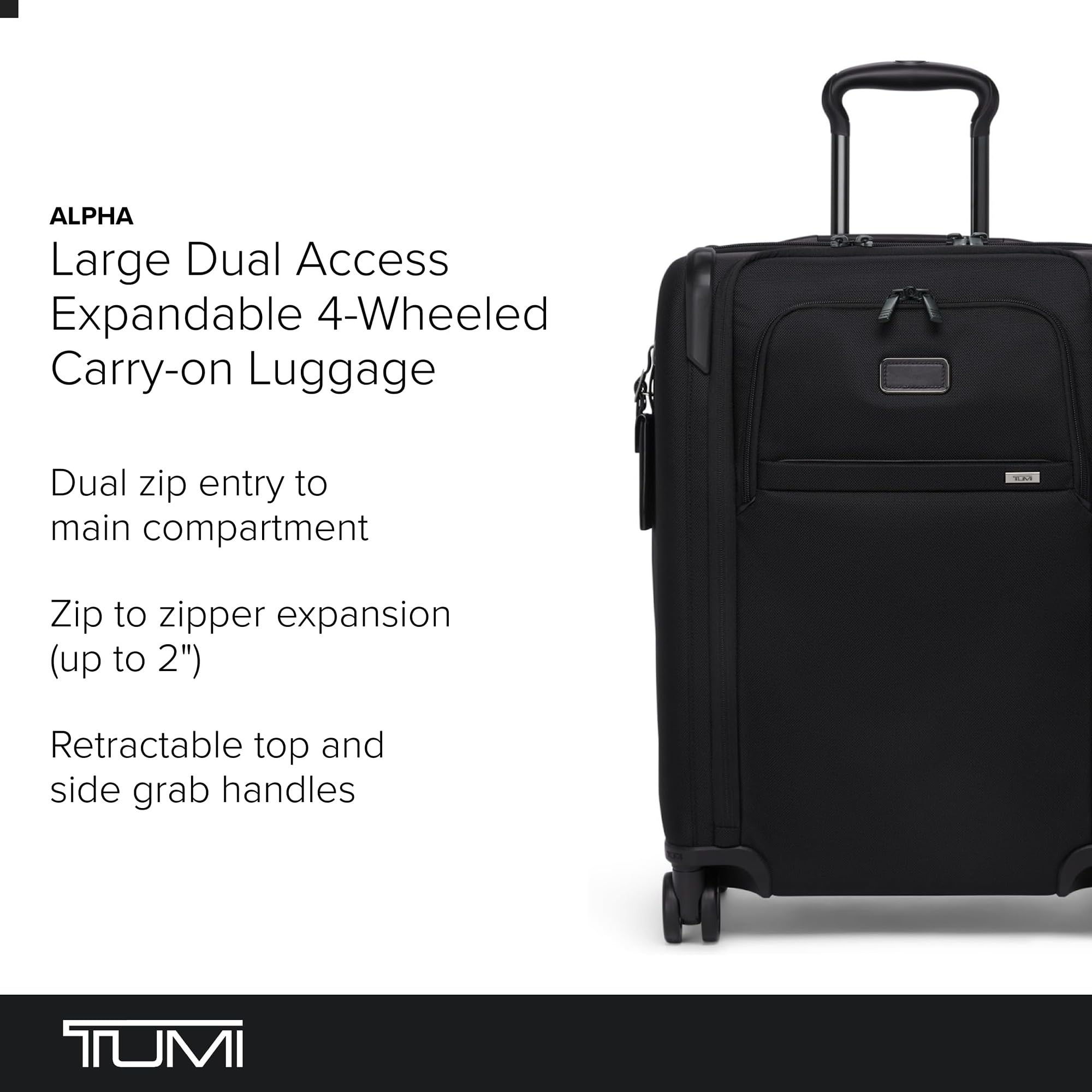 tumi-alpha-large-dual-access-expandable-4-wheeled-carry-on-fxt-ballistic-nylon-s image 2