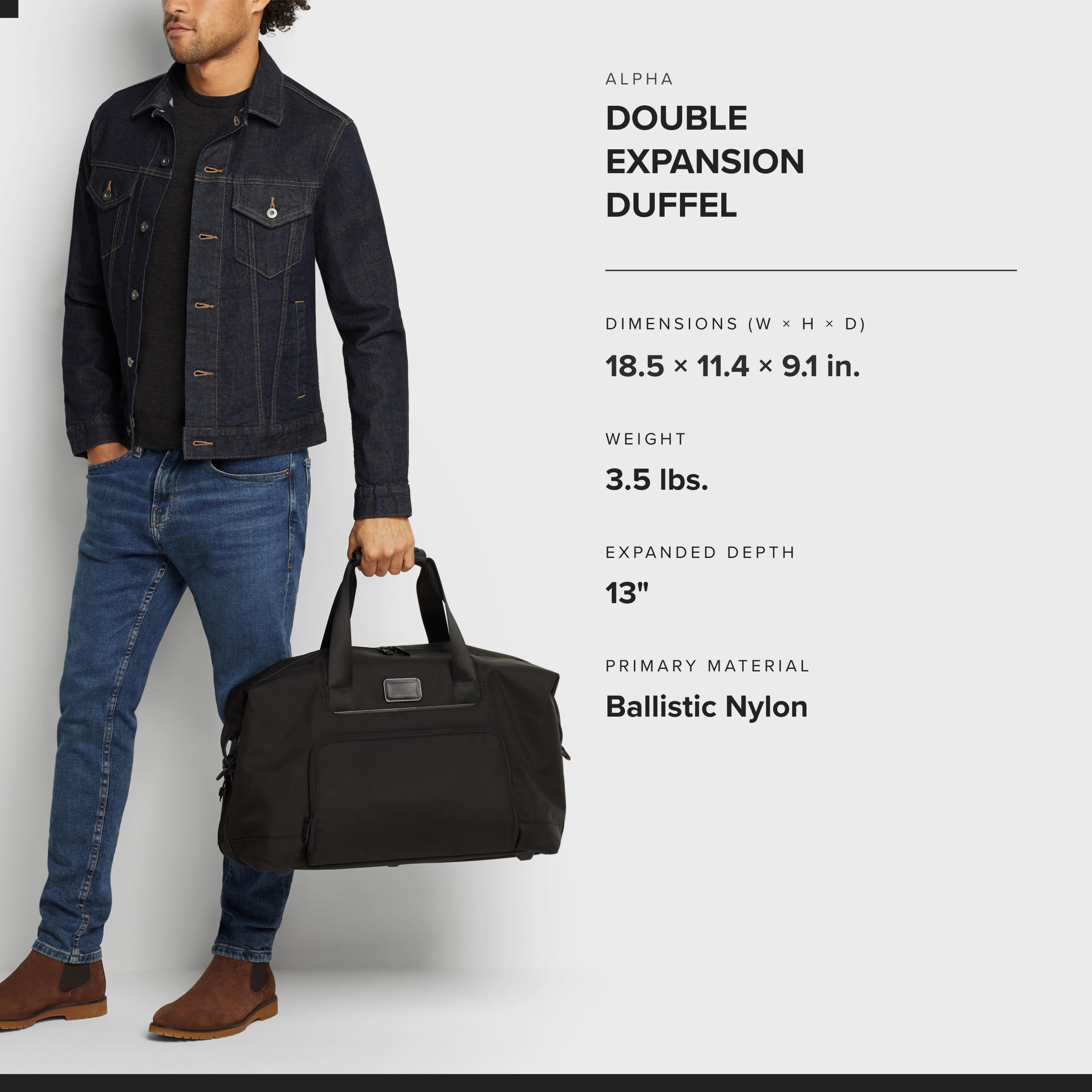 tumi-alpha-3-double-expansion-travel-satchel-31l-soft-side-duffel-bag-black image 8