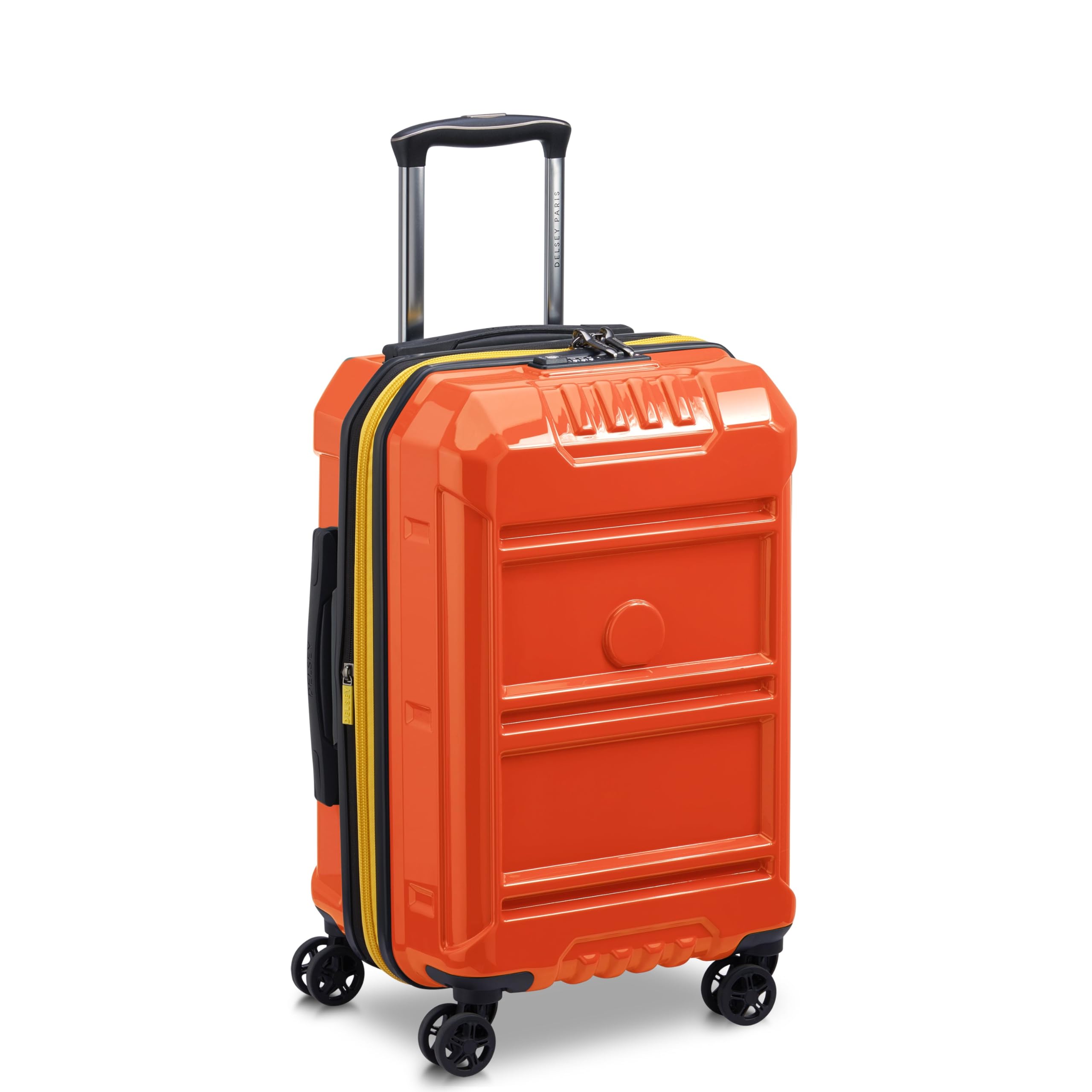delsey-paris-rempart-19-inch-hardside-expandable-carry-on-spinner-luggage-orange image 1
