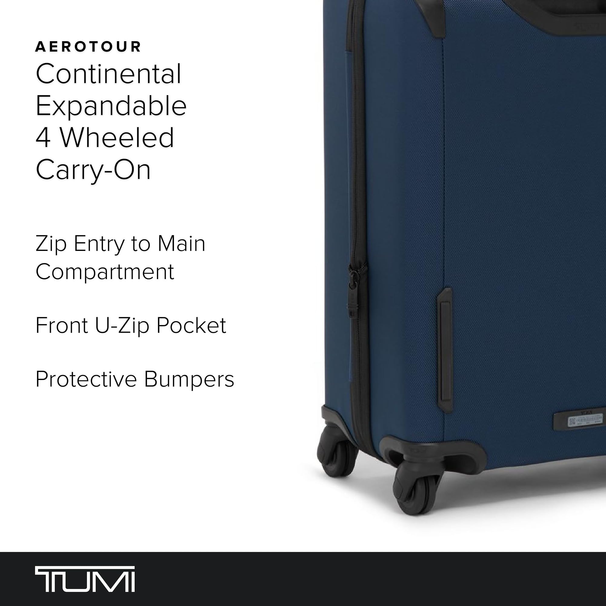 tumi-aerotour-4-wheel-expandable-carry-on-luggage-21-75-lightweight-business-lei image 2