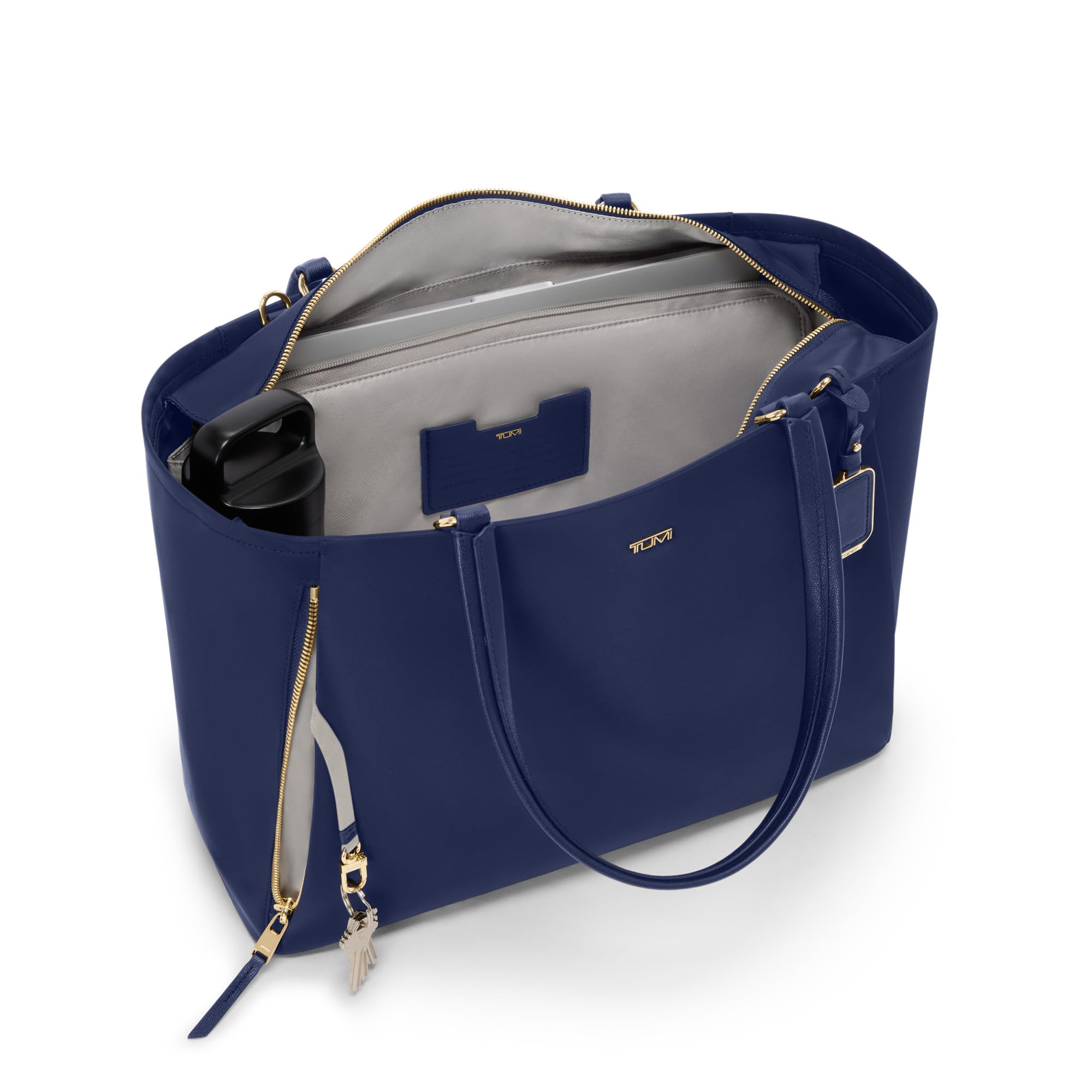 tumi-voyageur-valetta-tote-women-s-lightweight-nylon-carryall-bag-with-padded-la image 3