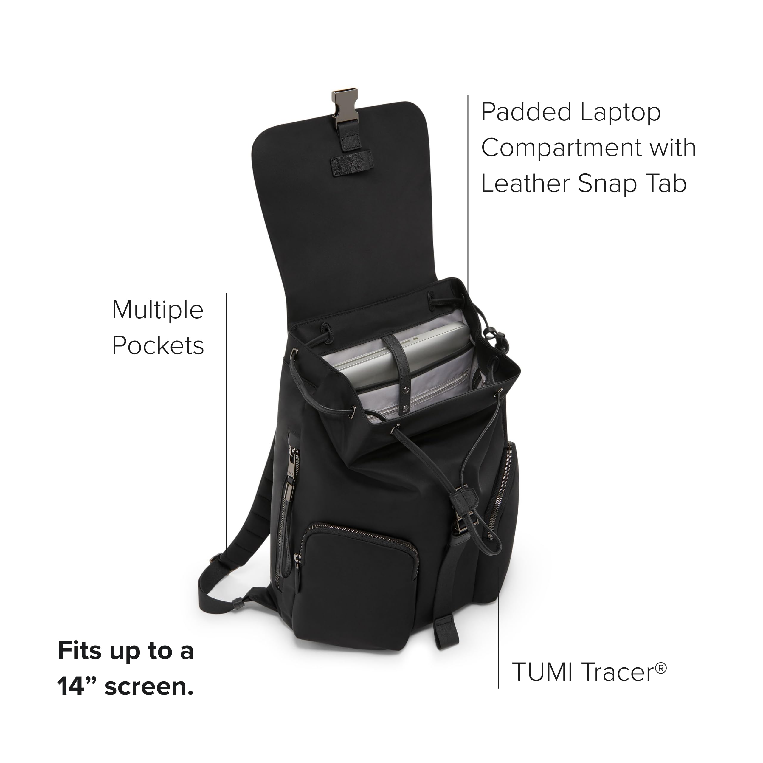 tumi-voyageur-ramsay-women-s-backpack-14-laptop-travel-work-bag-in-black-gunmeta image 3