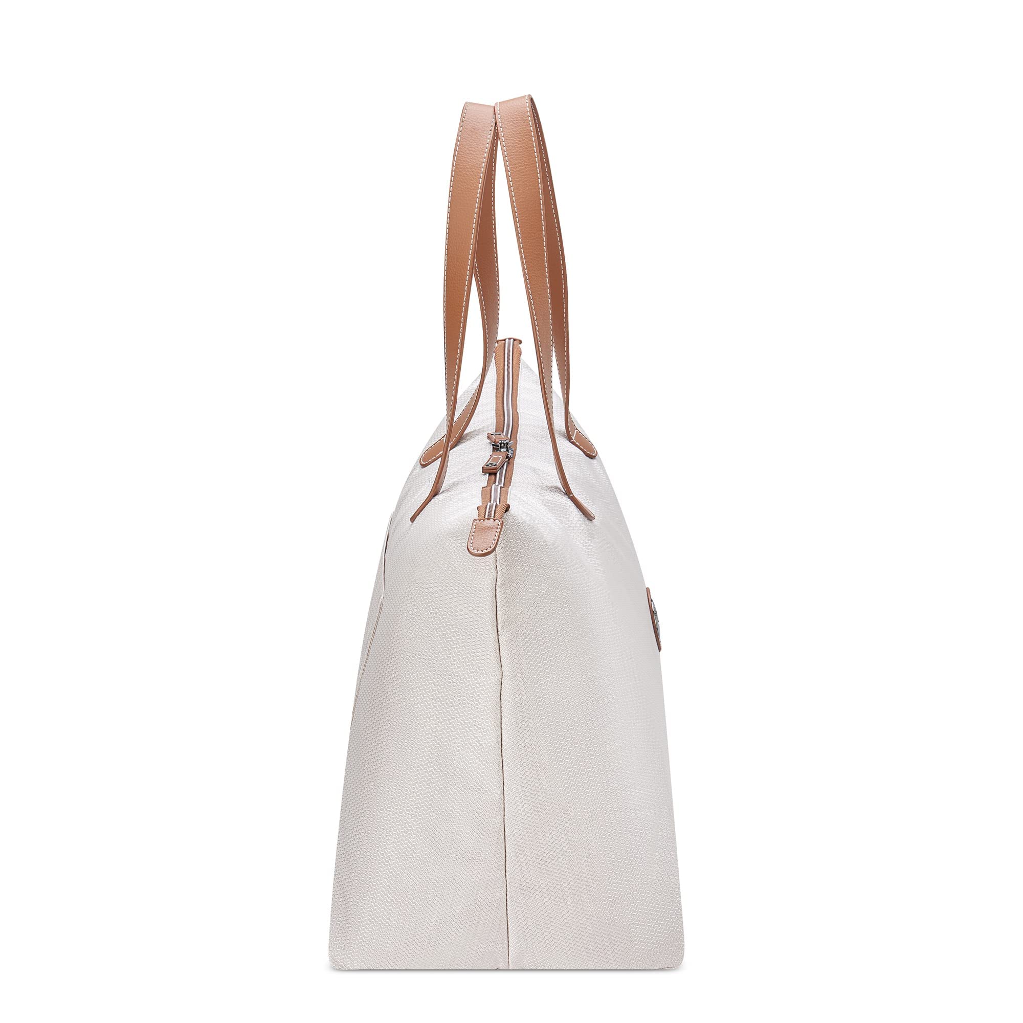 delsey-paris-chatelet-air-2-0-women-s-tote-bag-leather-like-accents-champagne-co image 4
