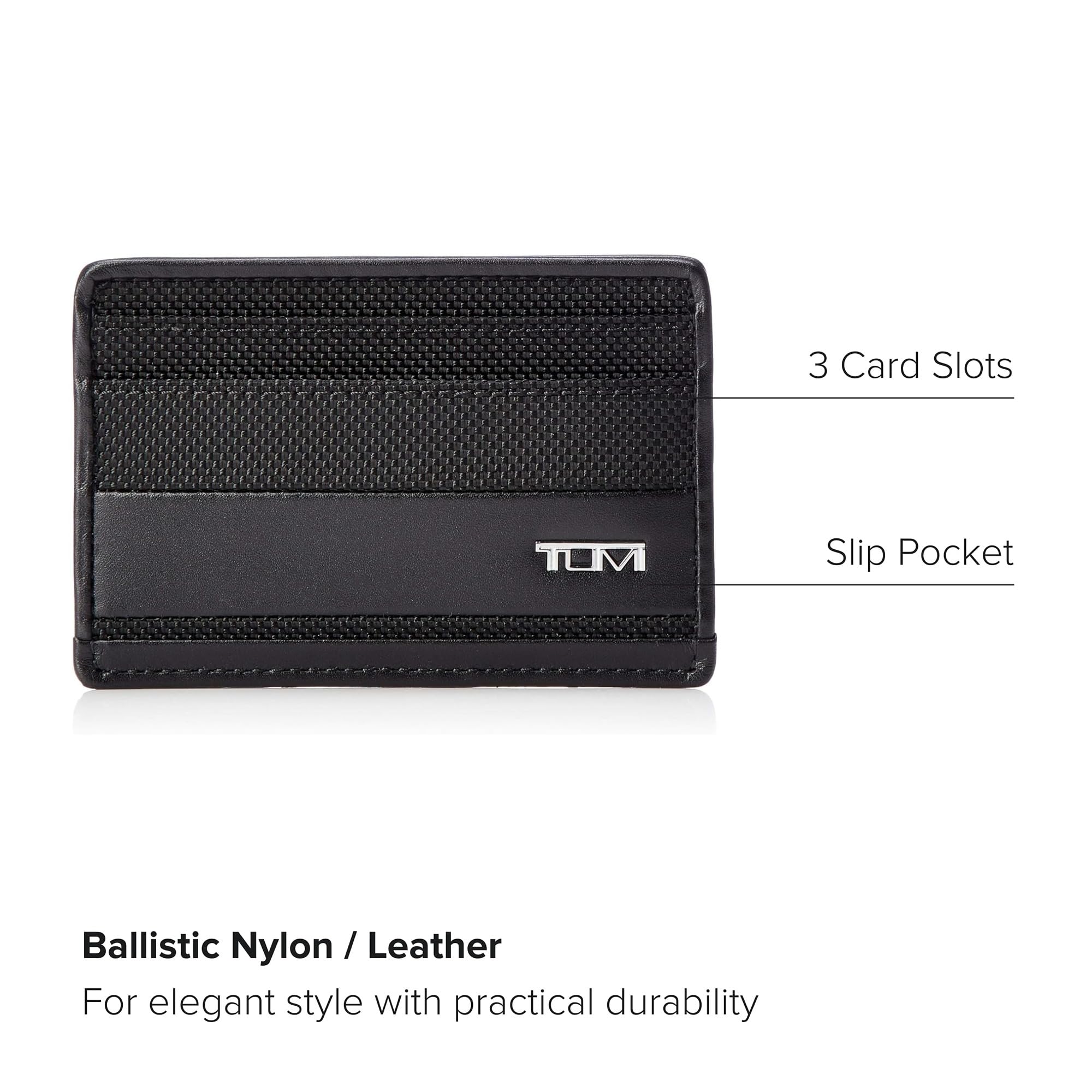 tumi-alpha-slim-card-case-wallet-minimalist-billfold-with-id-window-and-slip-poc image 5