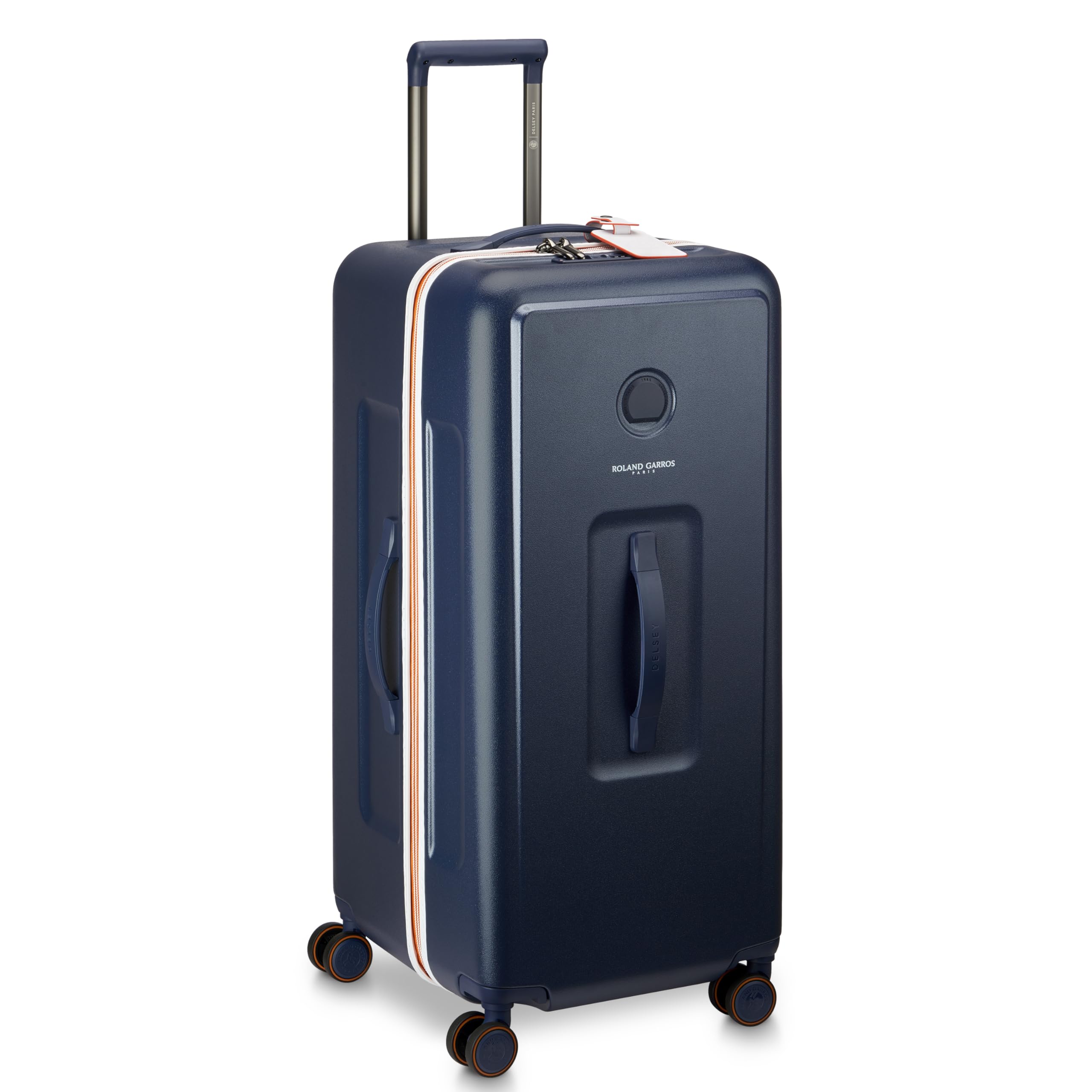 delsey-paris-roland-garros-29-inch-checked-hardside-trunk-luggage-with-spinner-w image 2