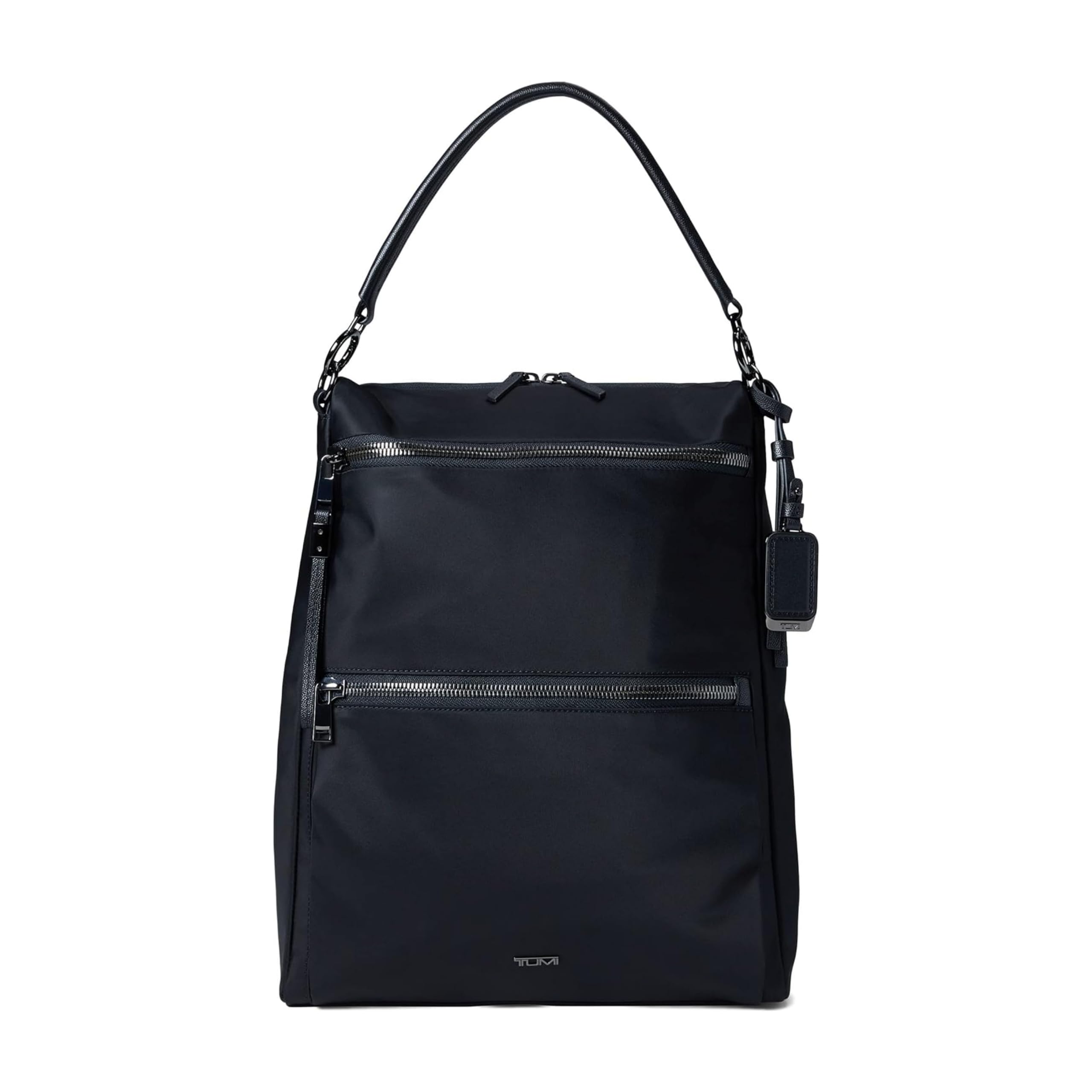 tumi-voyageur-leigh-convertible-backpack-tote-black-with-gunmetal-hardware-fits- image 1