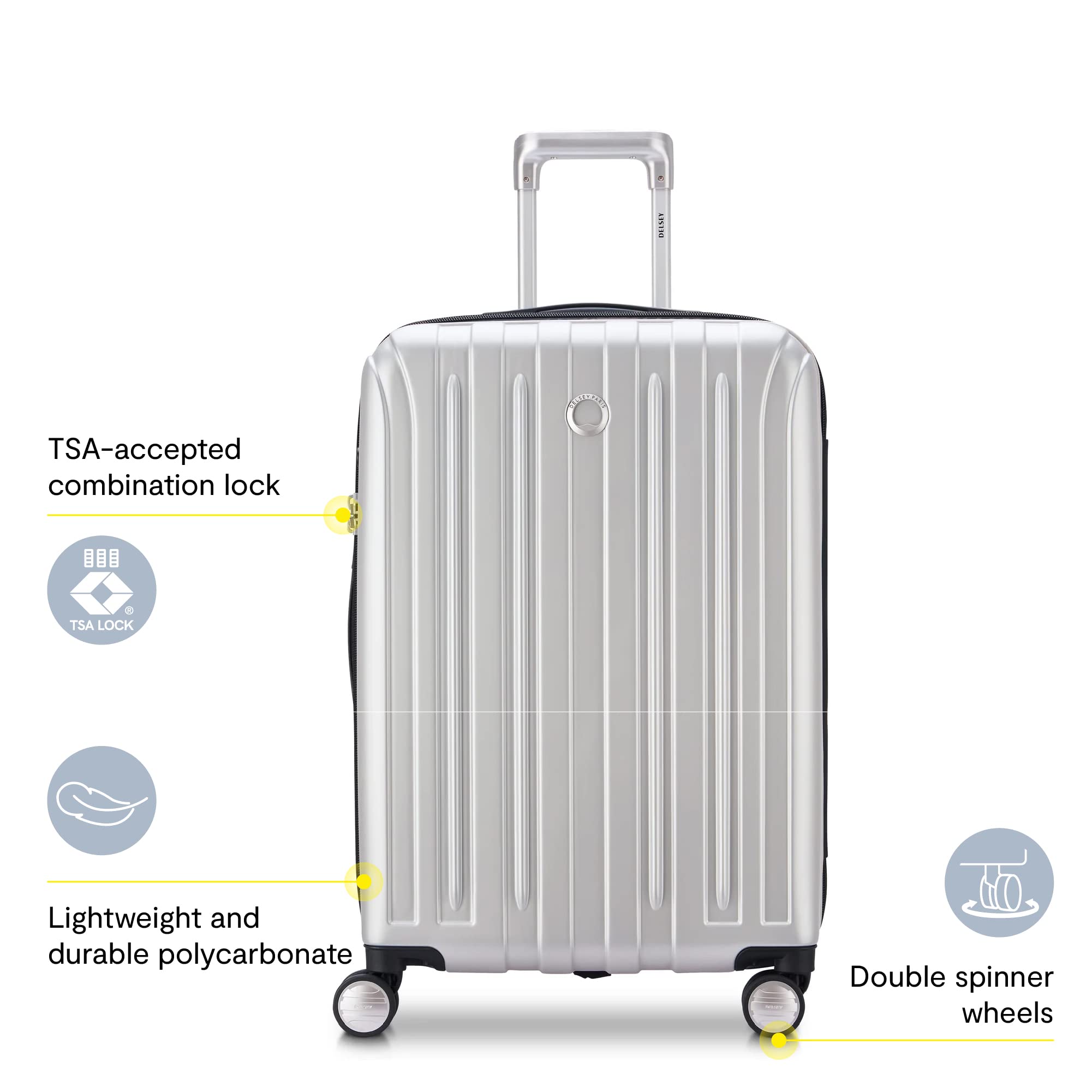 delsey-paris-helium-aero-25-inch-checked-hardside-expandable-spinner-luggage-sil image 2