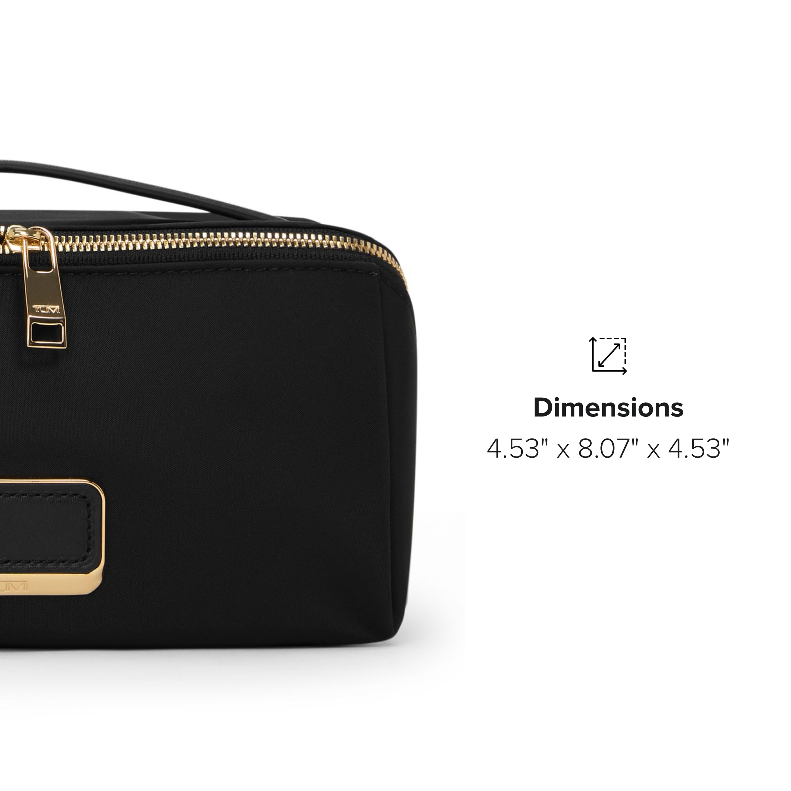 tumi-womens-dallas-cosmetic-bag-lay-flat-travel-toiletry-case-with-wipeable-lini image 7